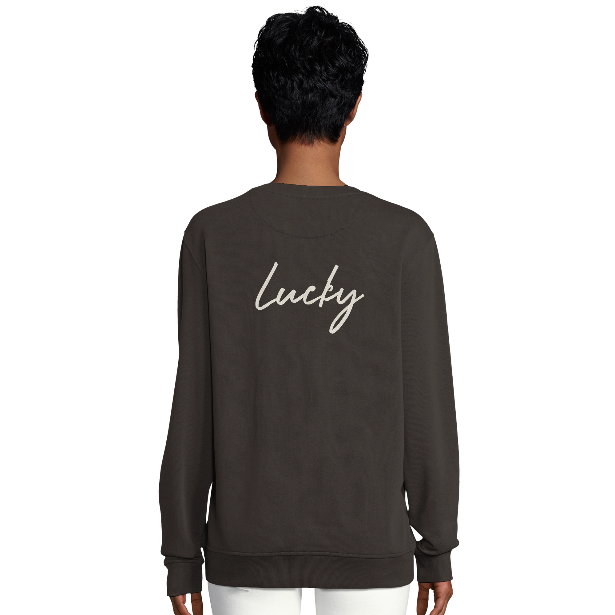 Lucky - "Kiss my Ass" Sweatshirt deep charcoal grey 6