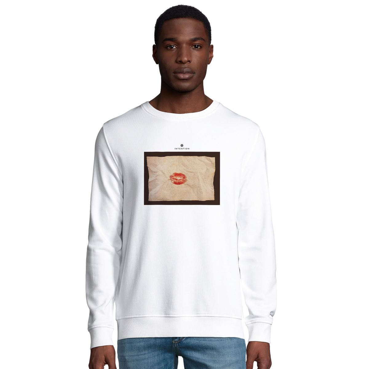 Lucky - "Kiss my Ass" Sweatshirt White 3
