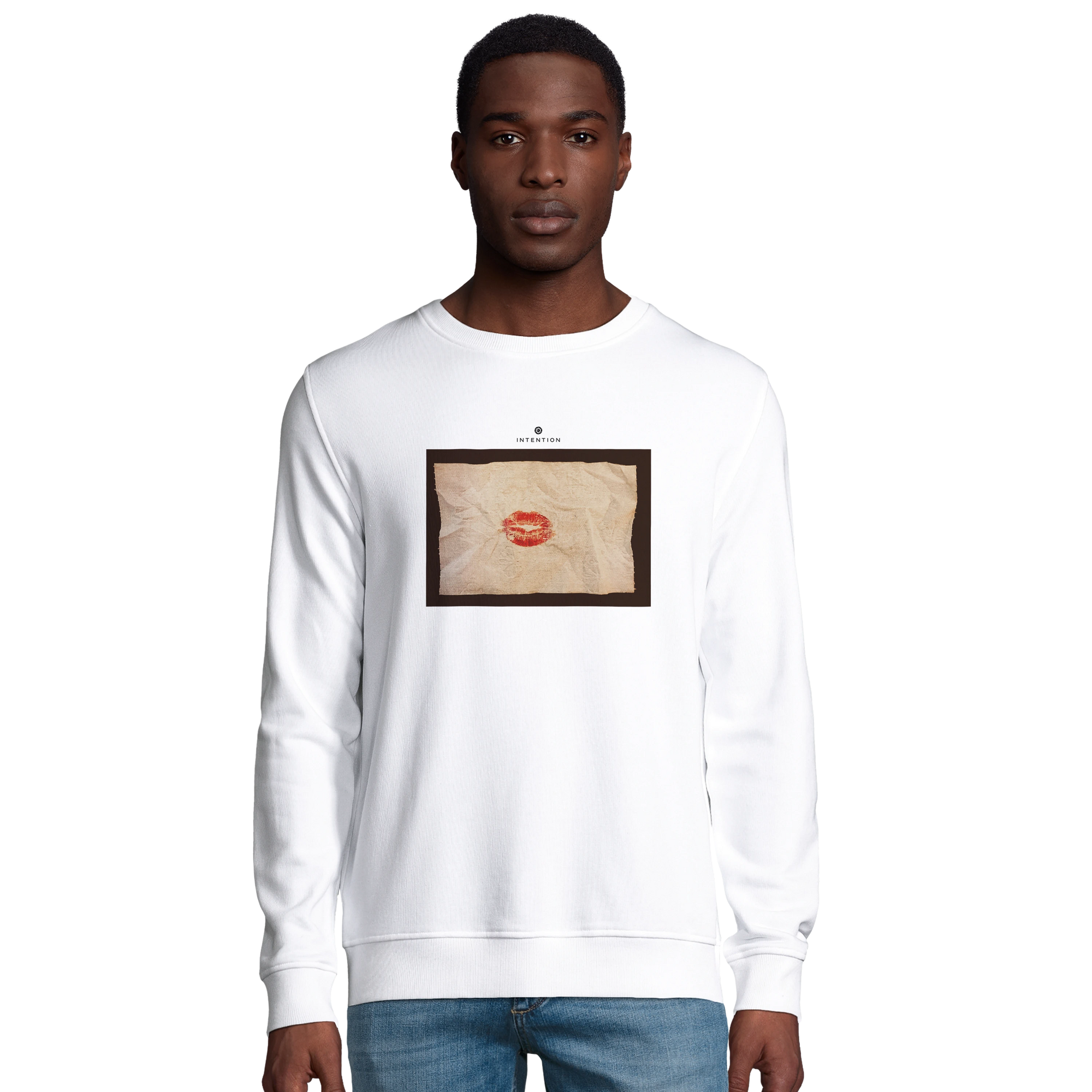 Lucky - "Kiss my Ass" Sweatshirt White 3