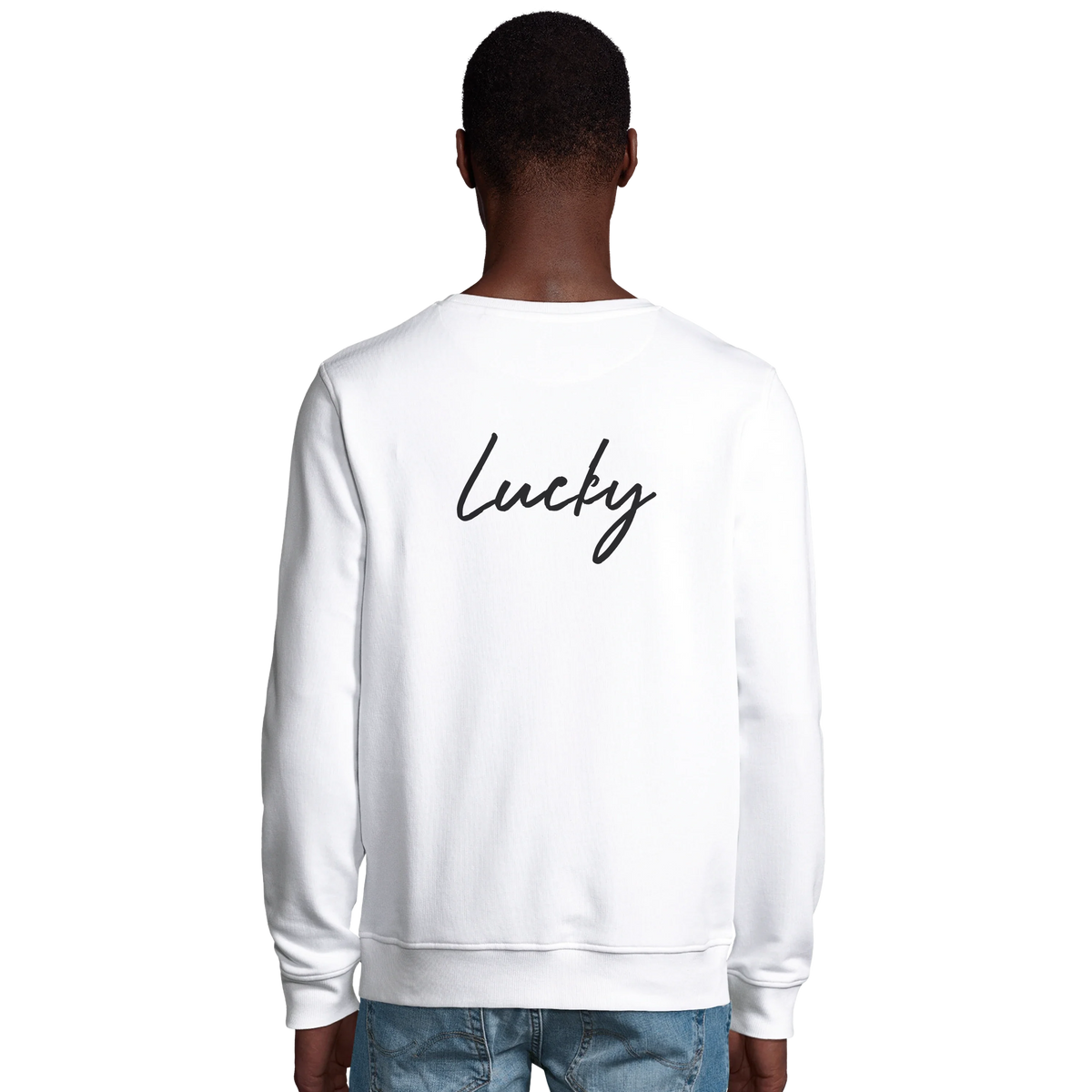 Lucky - "Kiss my Ass" Sweatshirt White 4