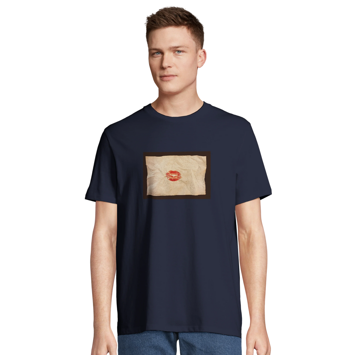 Lucky - "Kiss my Ass" T-shirt French Navy 4