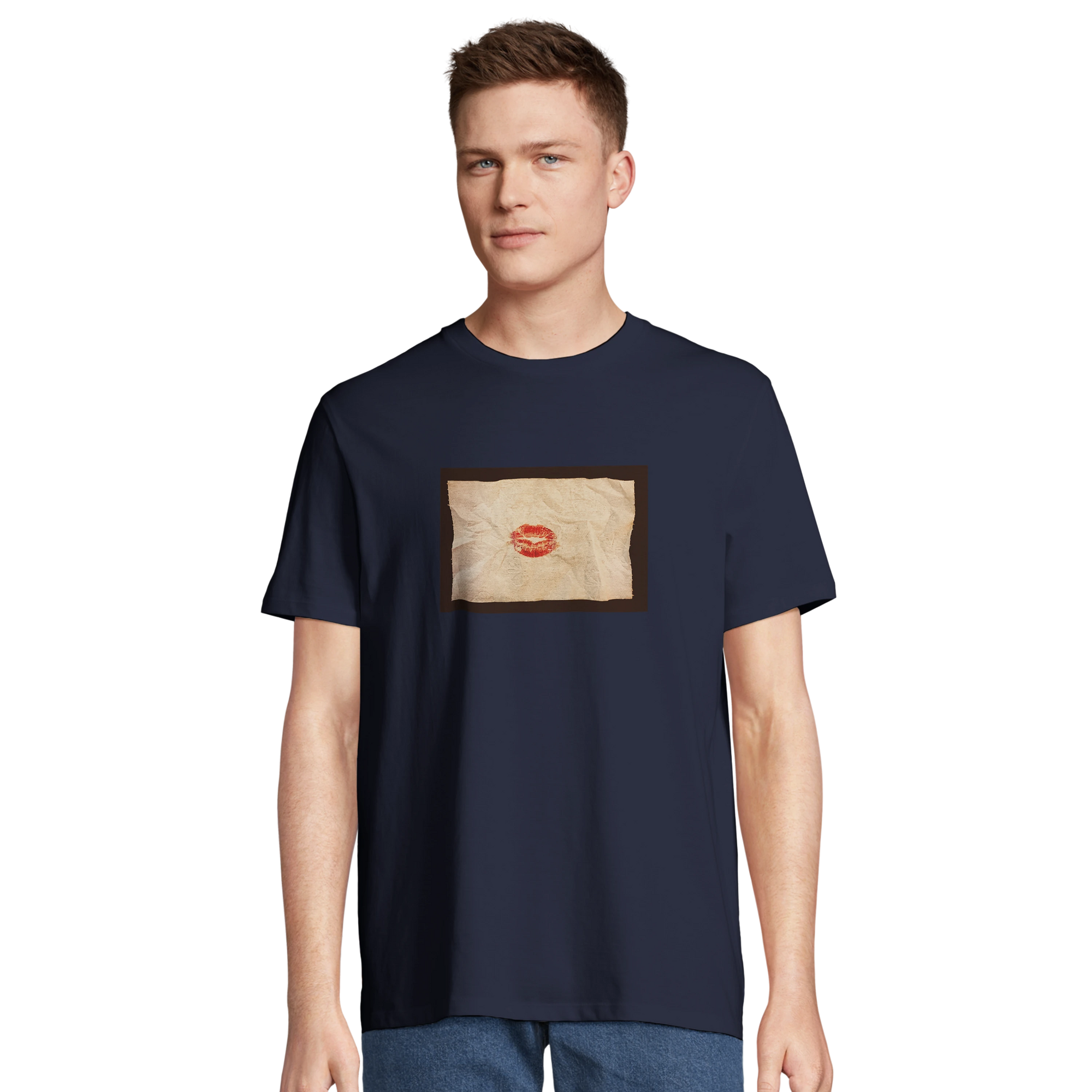 Lucky - "Kiss my Ass" T-shirt French Navy 4
