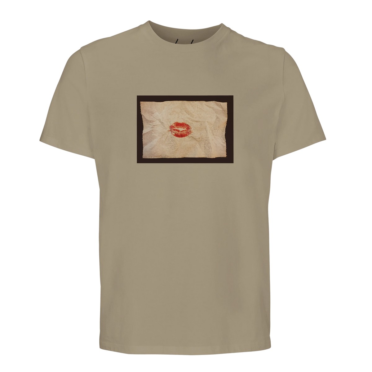 Lucky - "Kiss my Ass" T-shirt Khaki 1