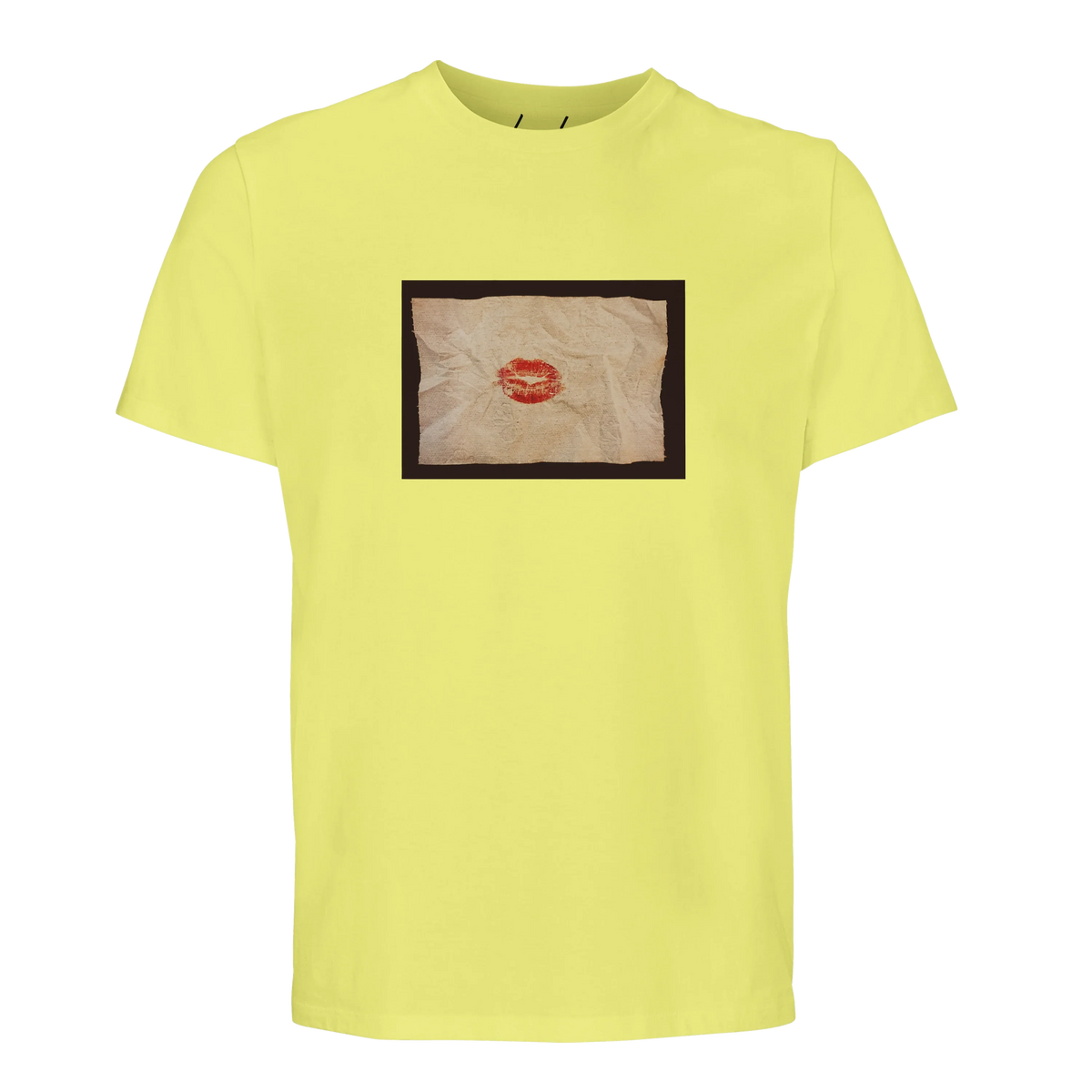 Lucky - "Kiss my Ass" T-shirt Light Yellow 1