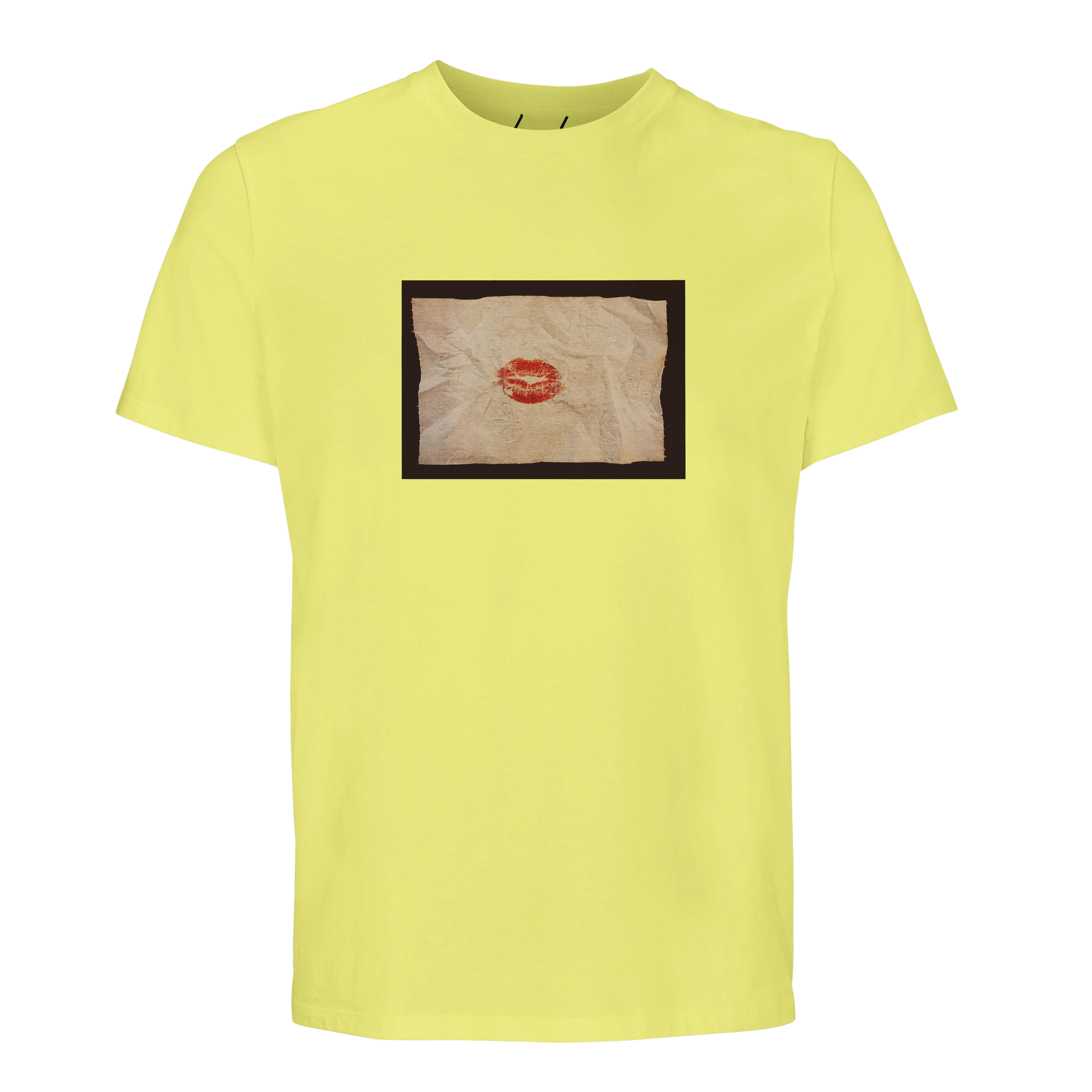 Lucky - "Kiss my Ass" T-shirt Light Yellow 1