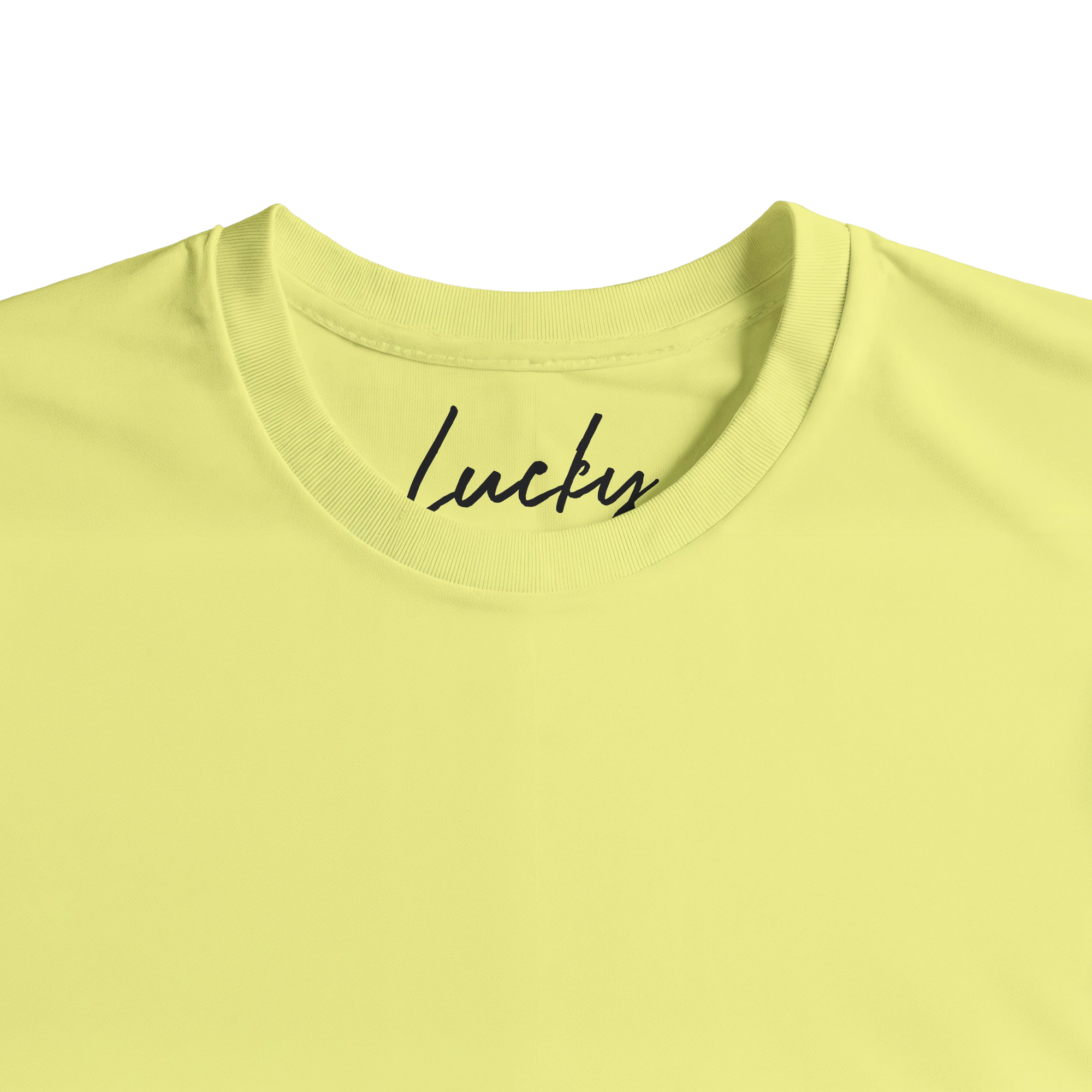 Lucky - "Kiss my Ass" T-shirt Light Yellow 2
