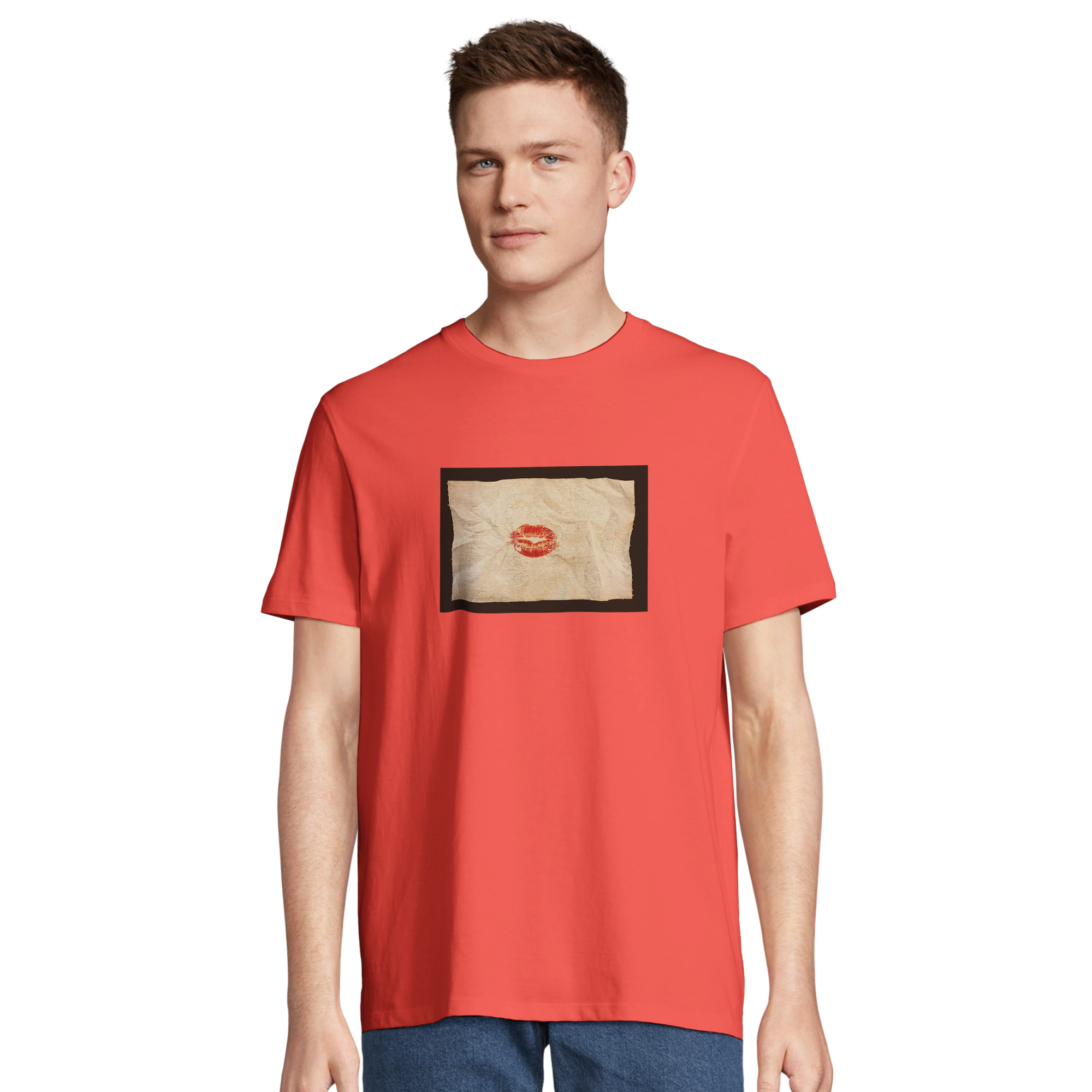 Lucky - "Kiss my Ass" T-shirt pop orange 4