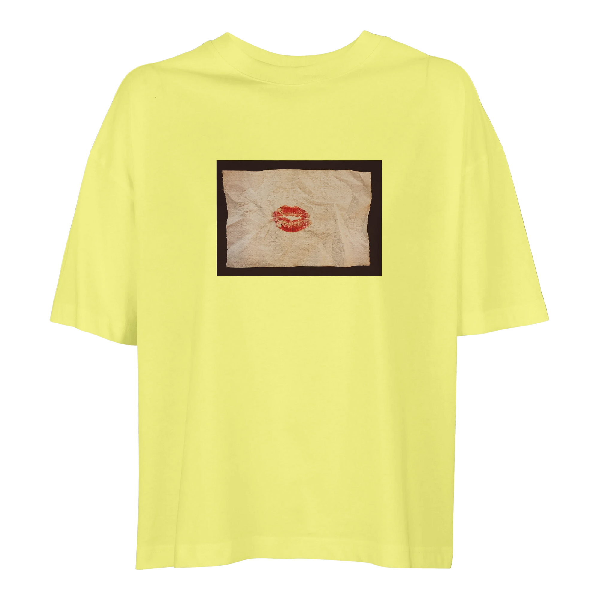 Lucky - "Kiss my Ass" T-shirt Light Yellow 1