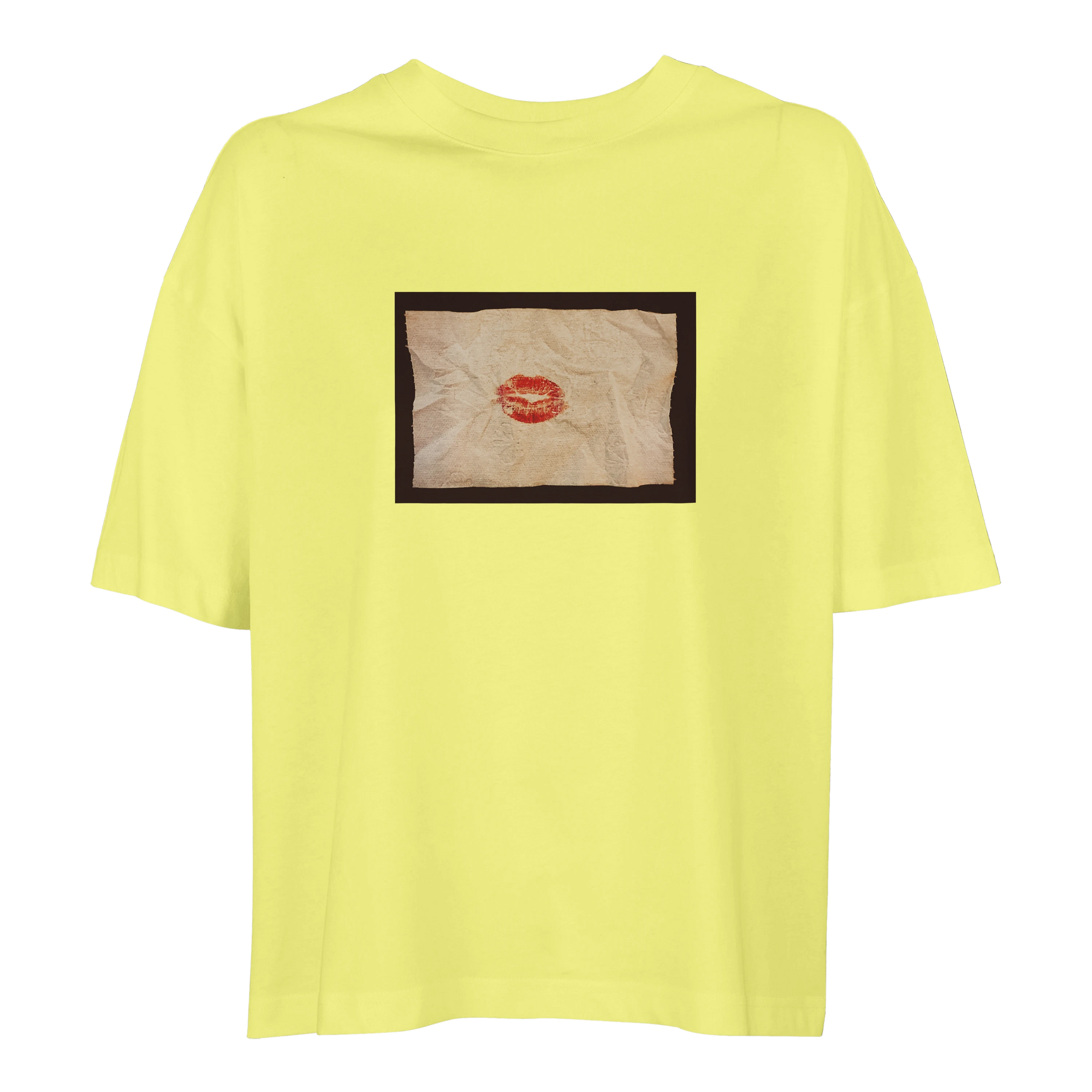 Lucky - "Kiss my Ass" T-shirt Light Yellow 1