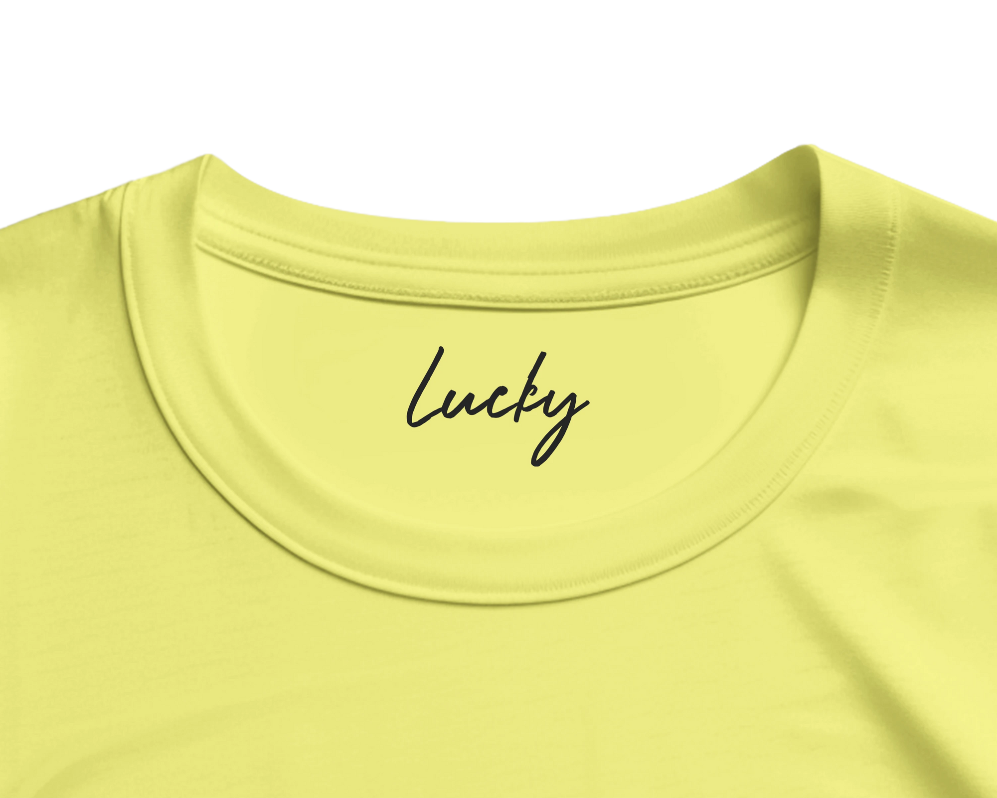Lucky - "Kiss my Ass" T-shirt Light Yellow 2