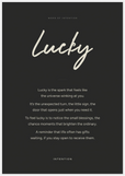 Lucky Word of Intention Framed print 70x100 cm / 28x40″ White frame Carbon paper