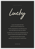 Lucky Word of Intention Framed print A2 (42 x 59.4  cm) White frame Carbon paper