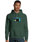 Marvelous - "Web of Colors" Hoodie Bottle Green XS 3