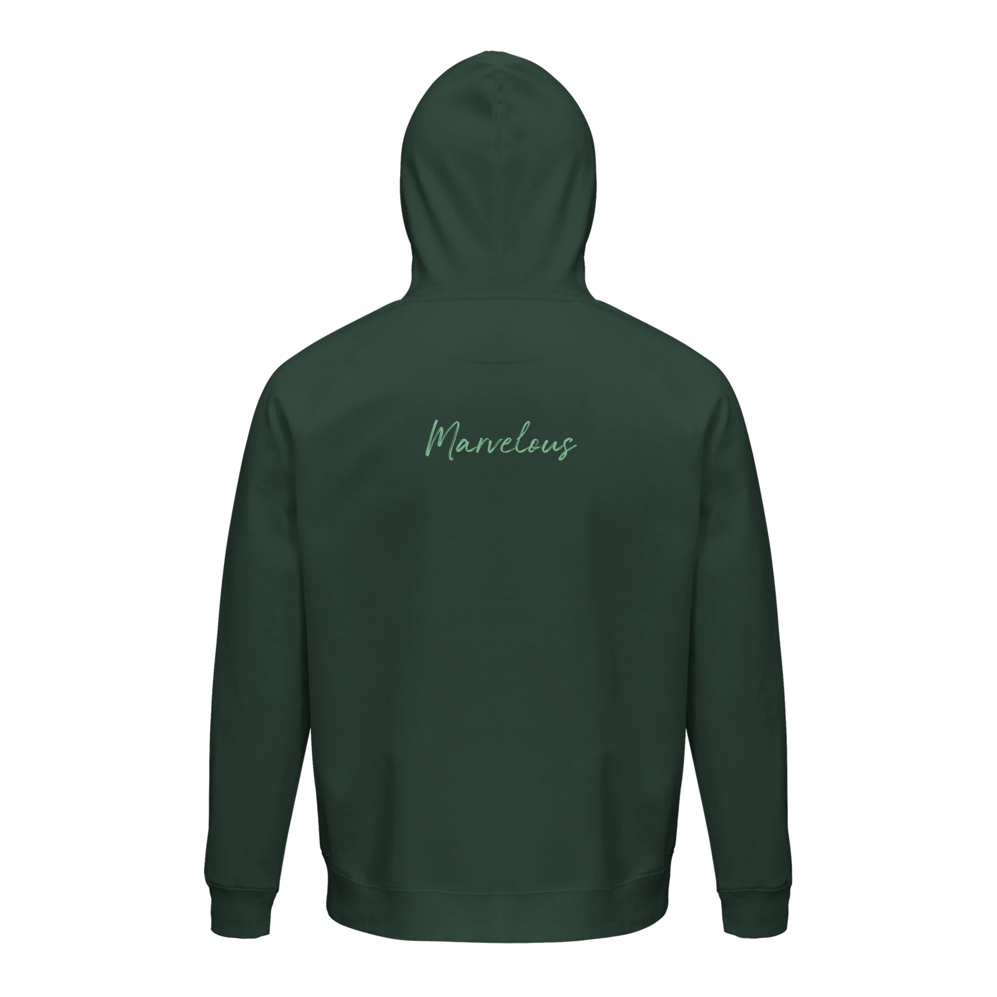 Marvelous - "Web of Colors" Hoodie Bottle Green XS 2