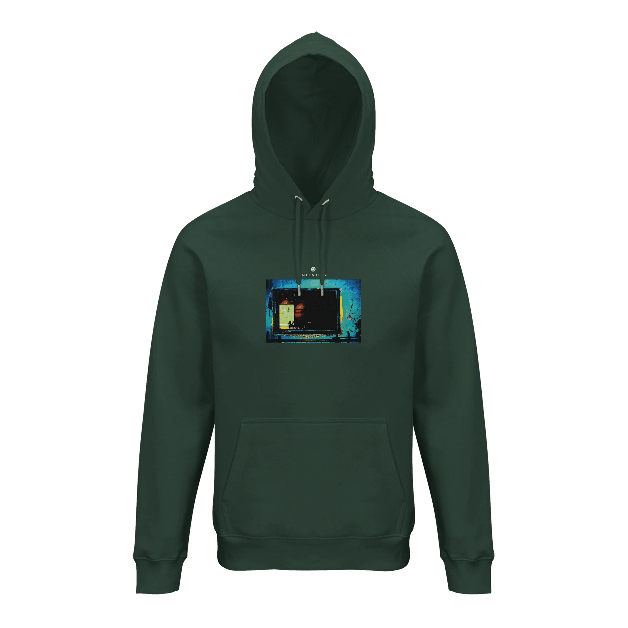 Marvelous - "Web of Colors" Hoodie Bottle Green XS 1
