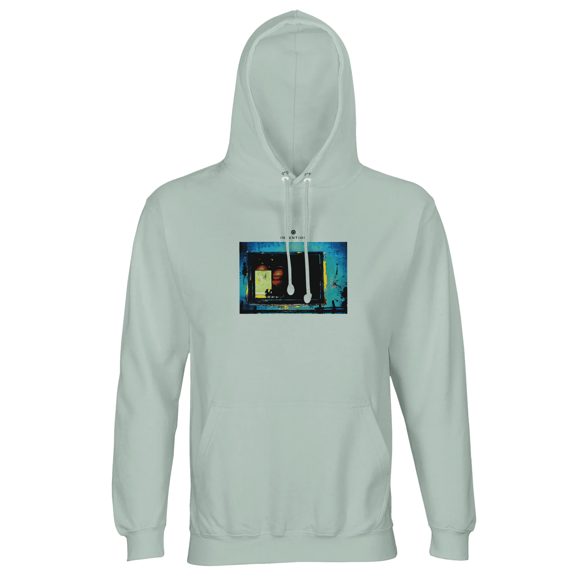 Marvelous - "Web of Colors" Hoodie creamy green XS 1