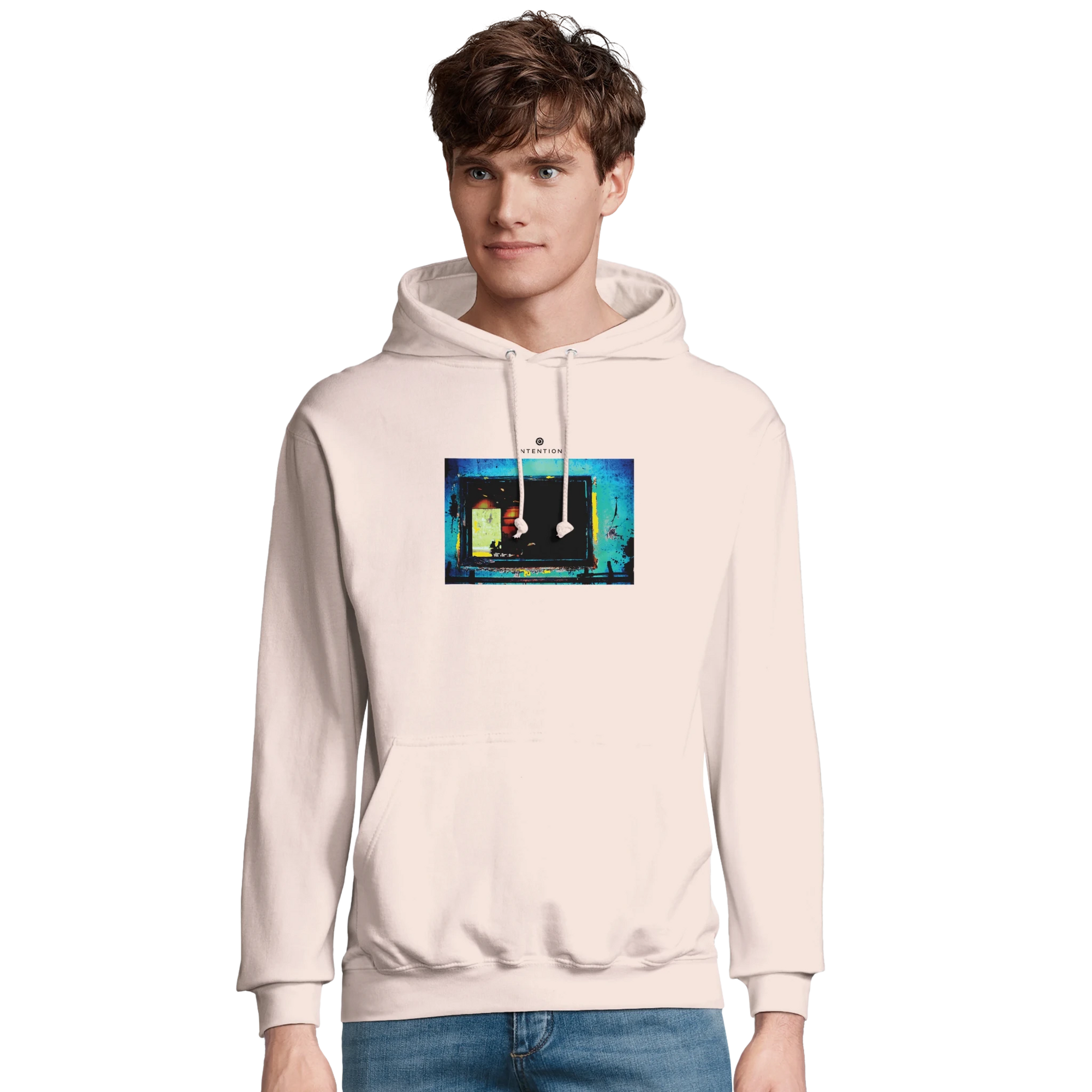 Marvelous - "Web of Colors" Hoodie creamy pink XS 3