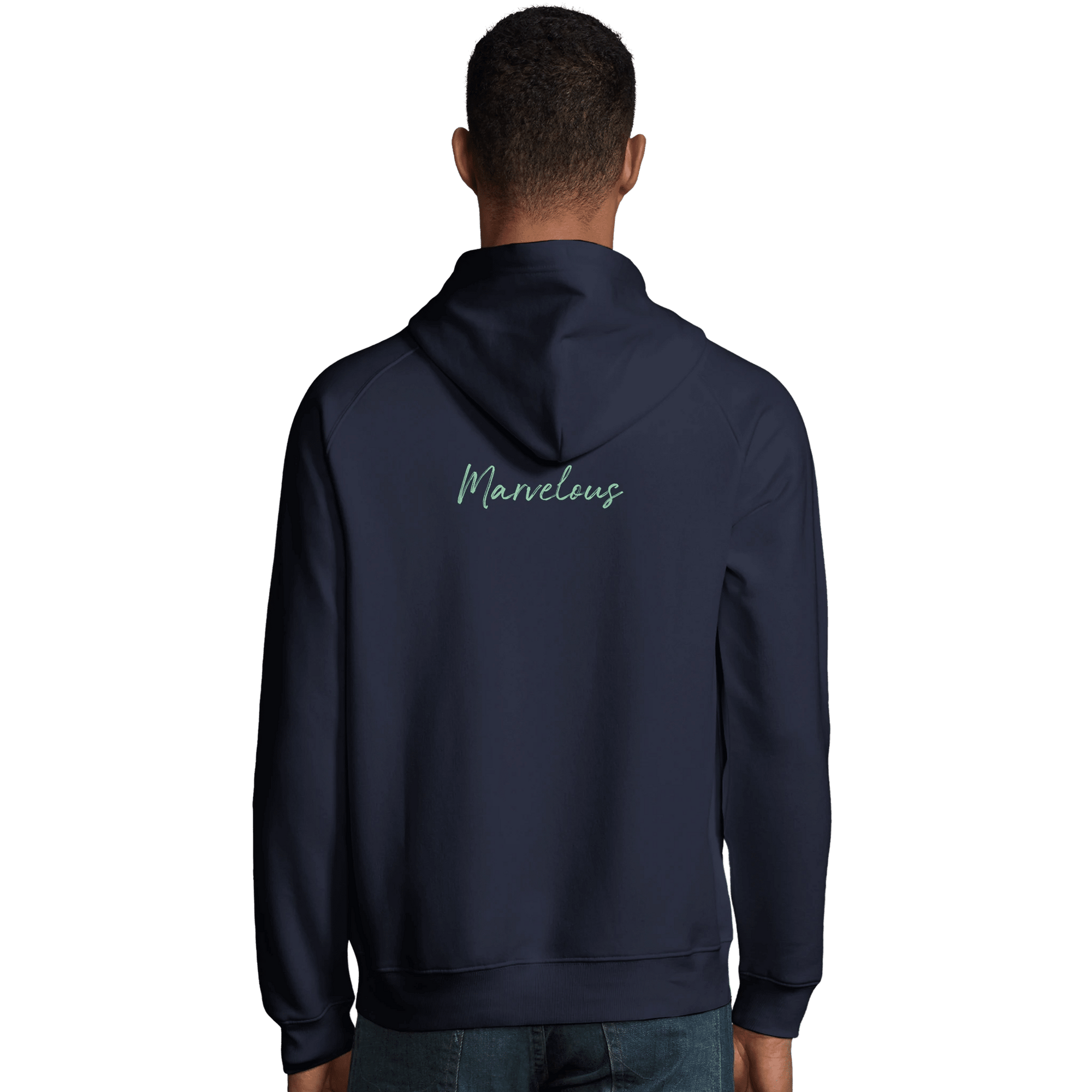Marvelous - "Web of Colors" Hoodie French Navy XS 4