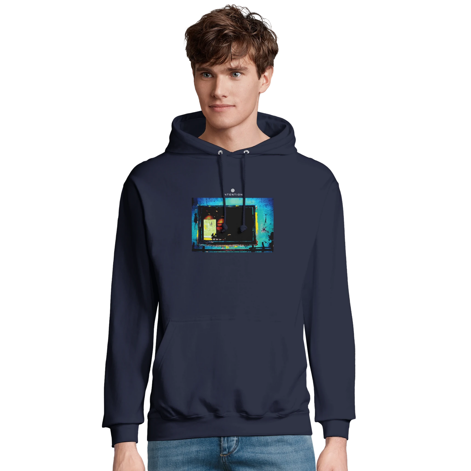 Marvelous - "Web of Colors" Hoodie French Navy XS 3