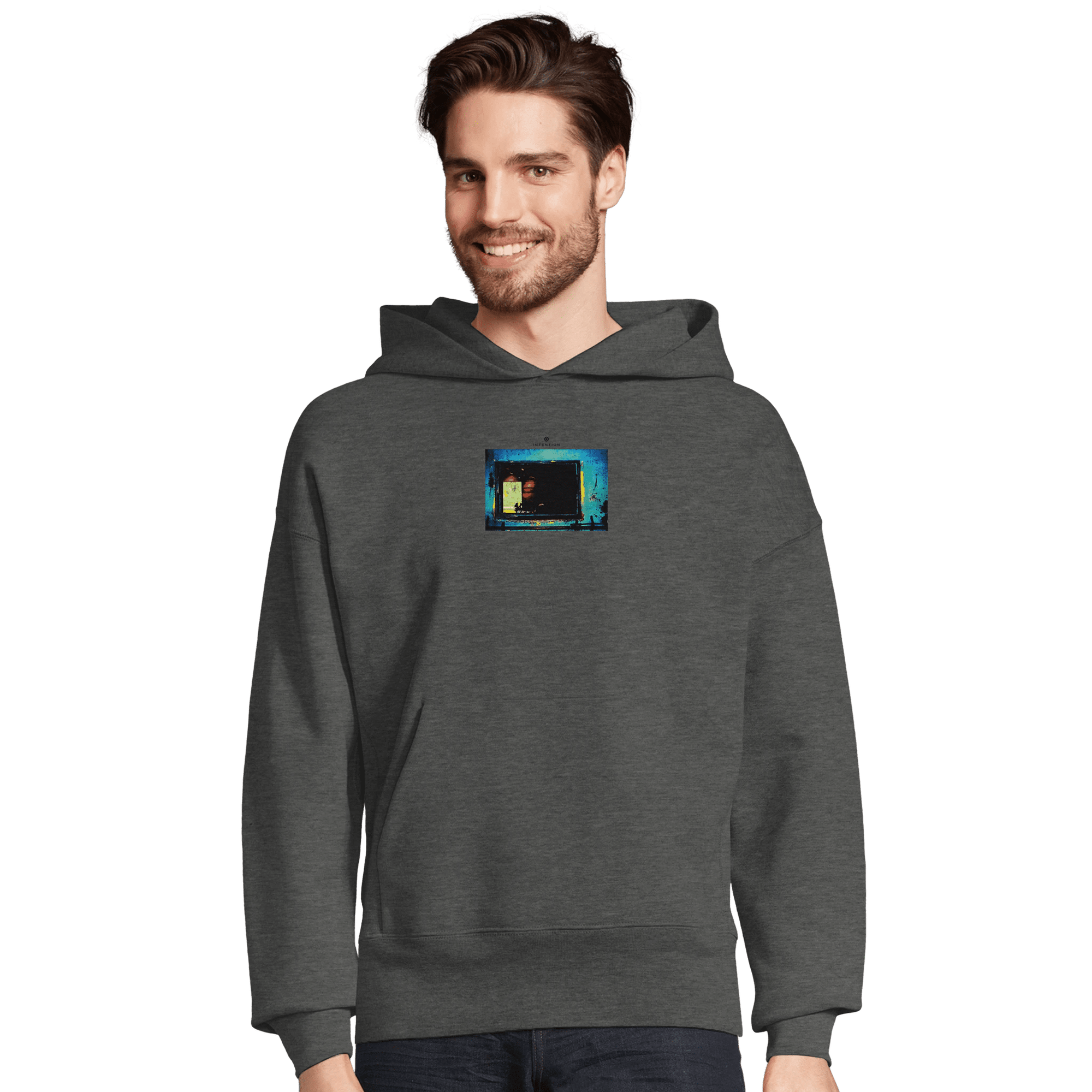 Marvelous  Hoodie  "Web of Colors"Grey Melange 6