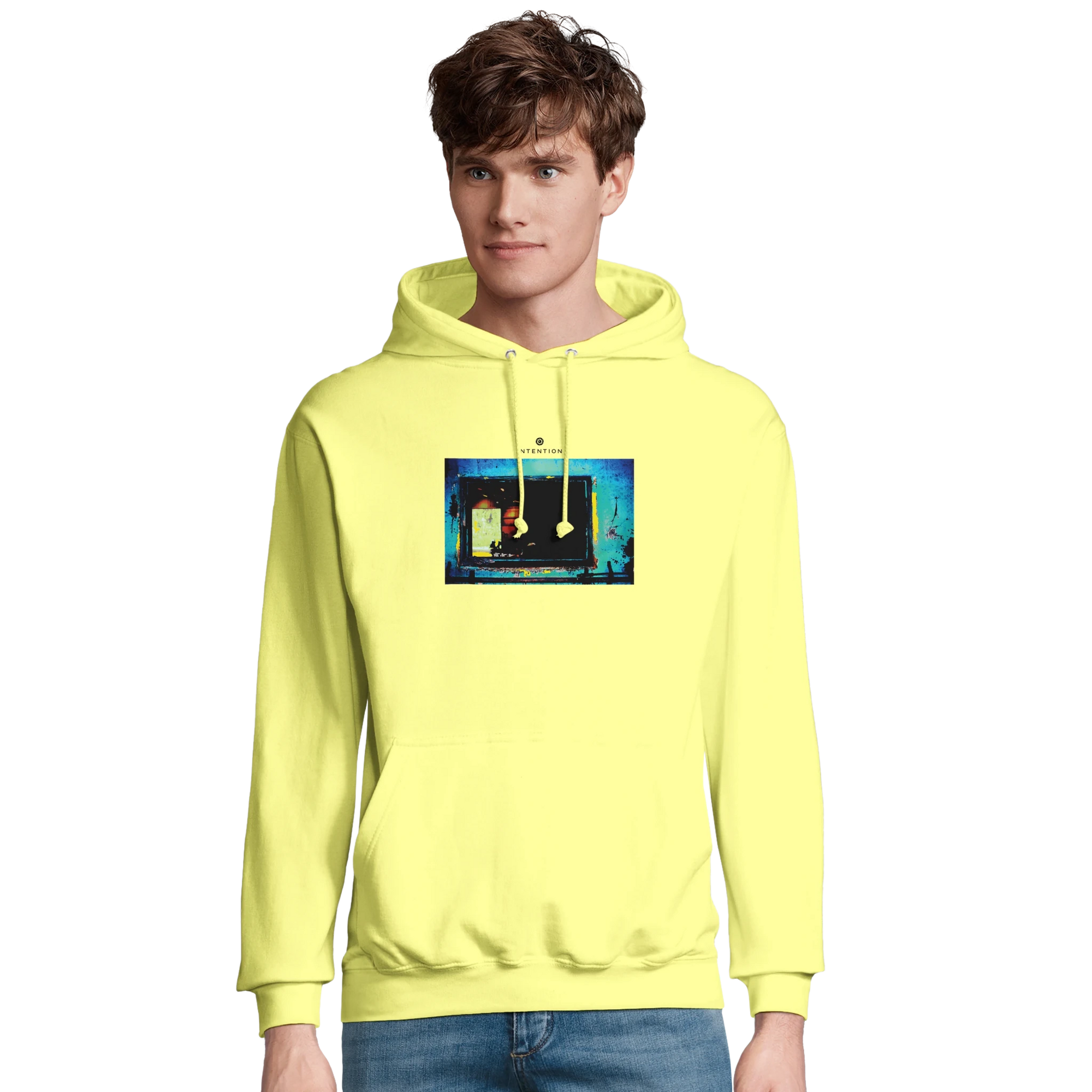 Marvelous - "Web of Colors" Hoodie Light Yellow XS 3