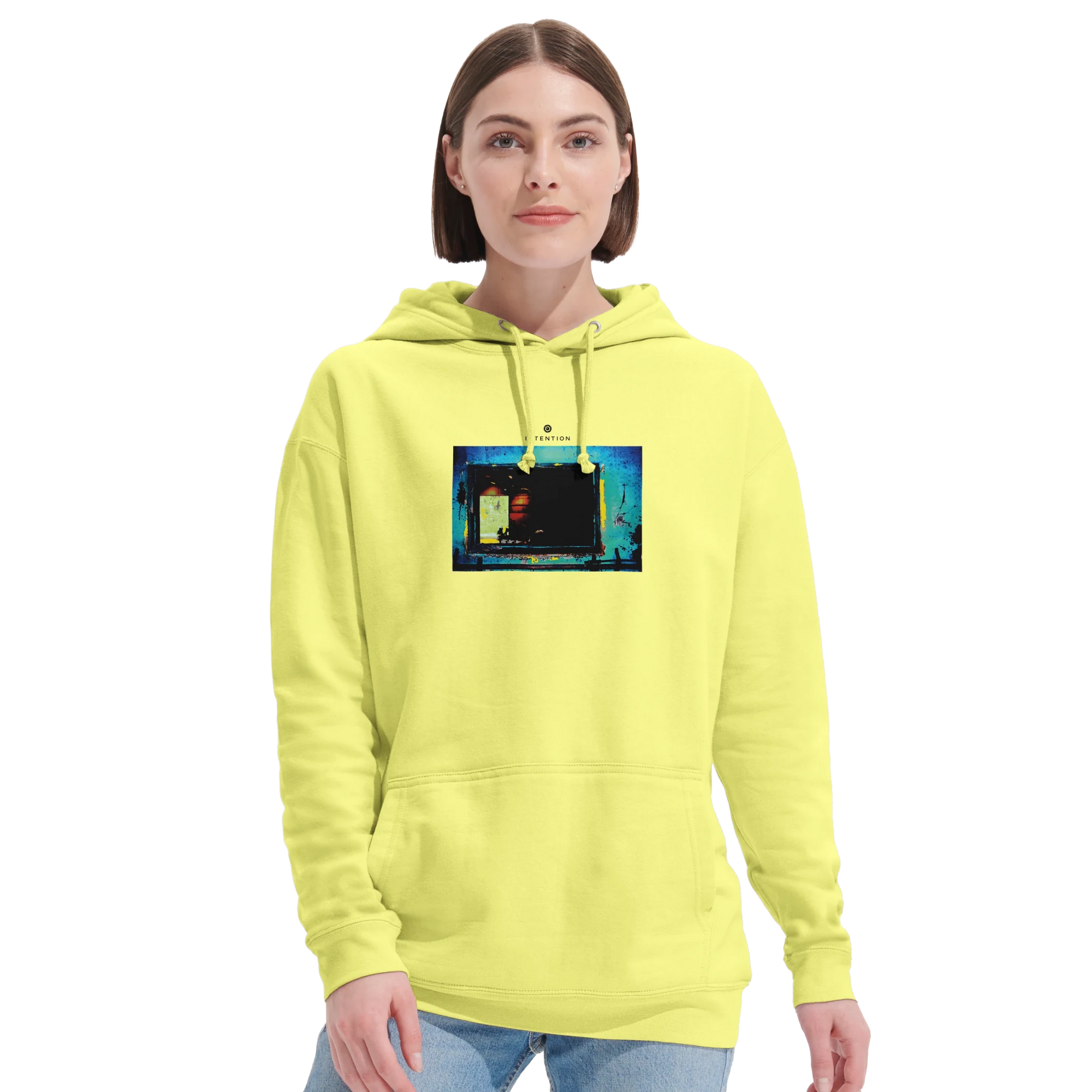 Marvelous - "Web of Colors" Hoodie Light Yellow XS 5