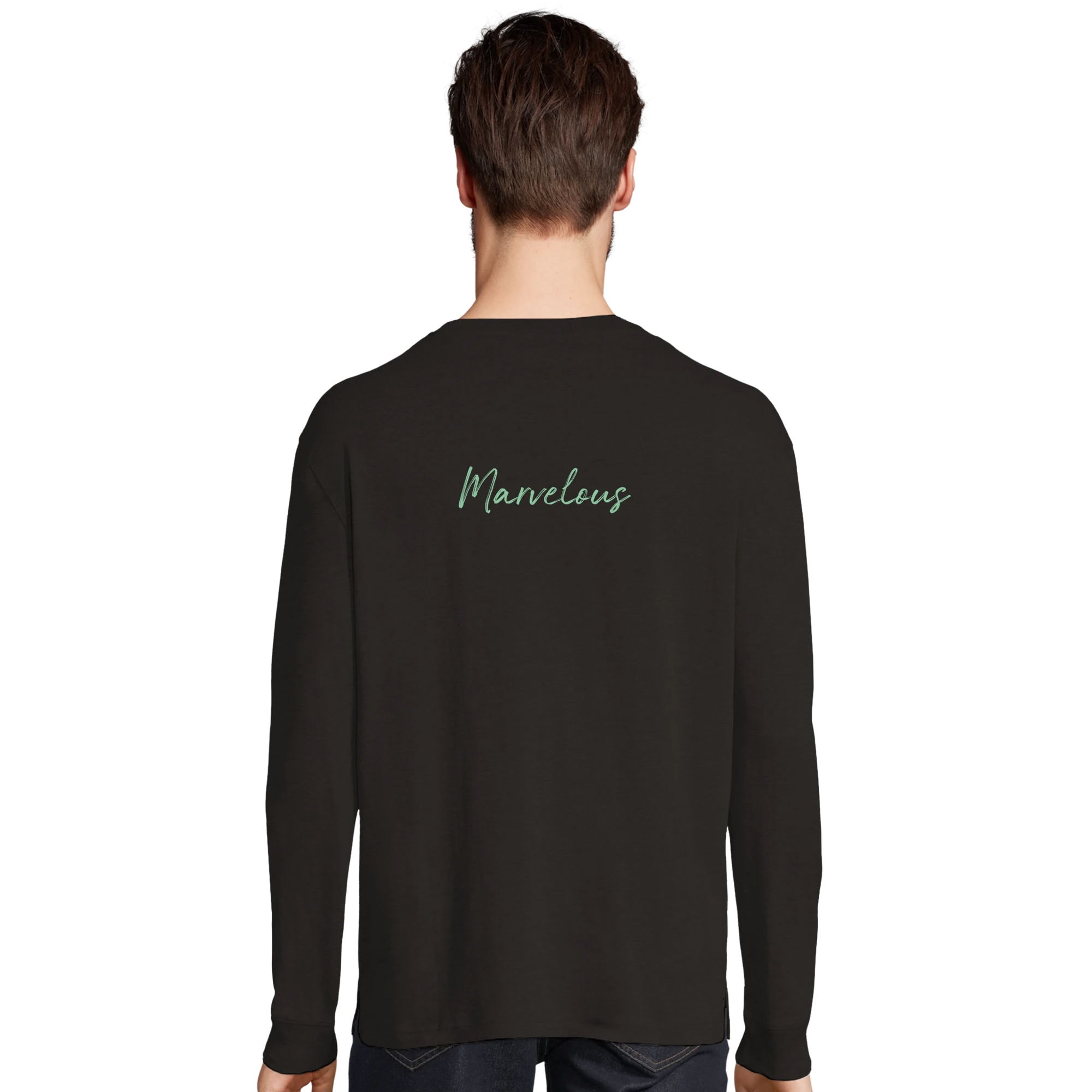 Marvelous - "Web of Colors" Long sleeve Deep Black XS 4