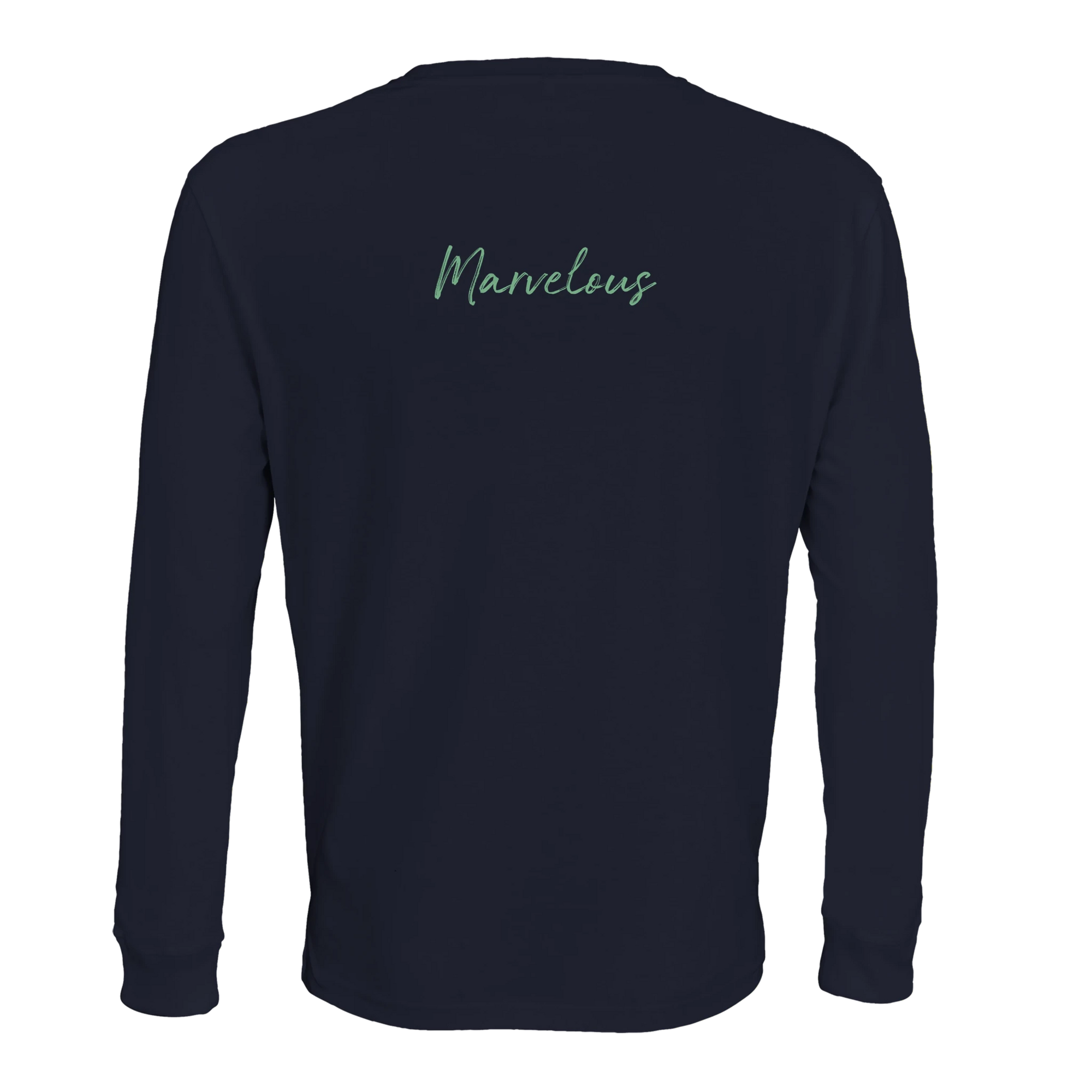 Marvelous - "Web of Colors" Long sleeve French Navy XS 1