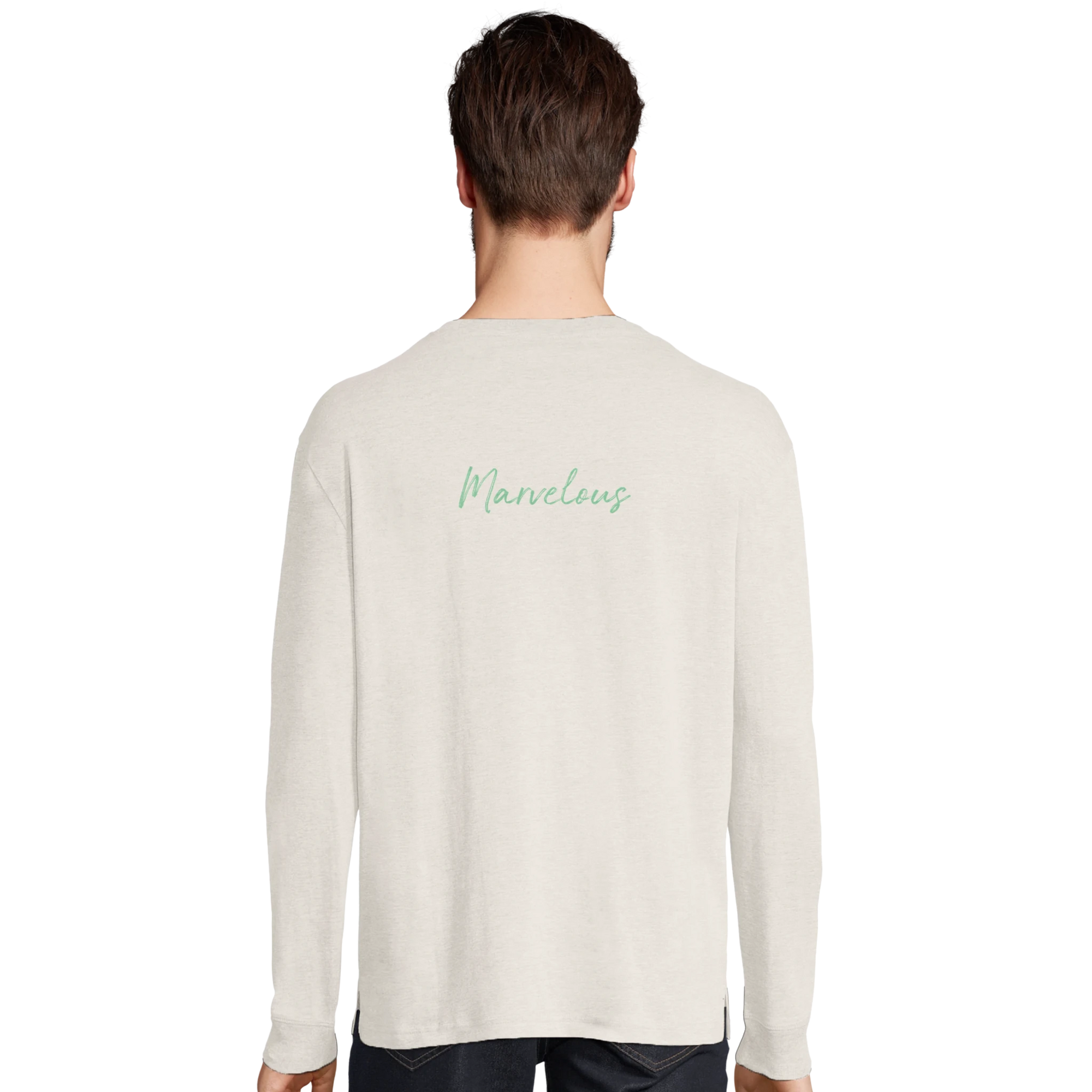 Marvelous - "Web of Colors" Long sleeve Off White XS 4