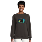 Marvelous - "Web of Colors" Sweatshirt deep charcoal grey XS 5