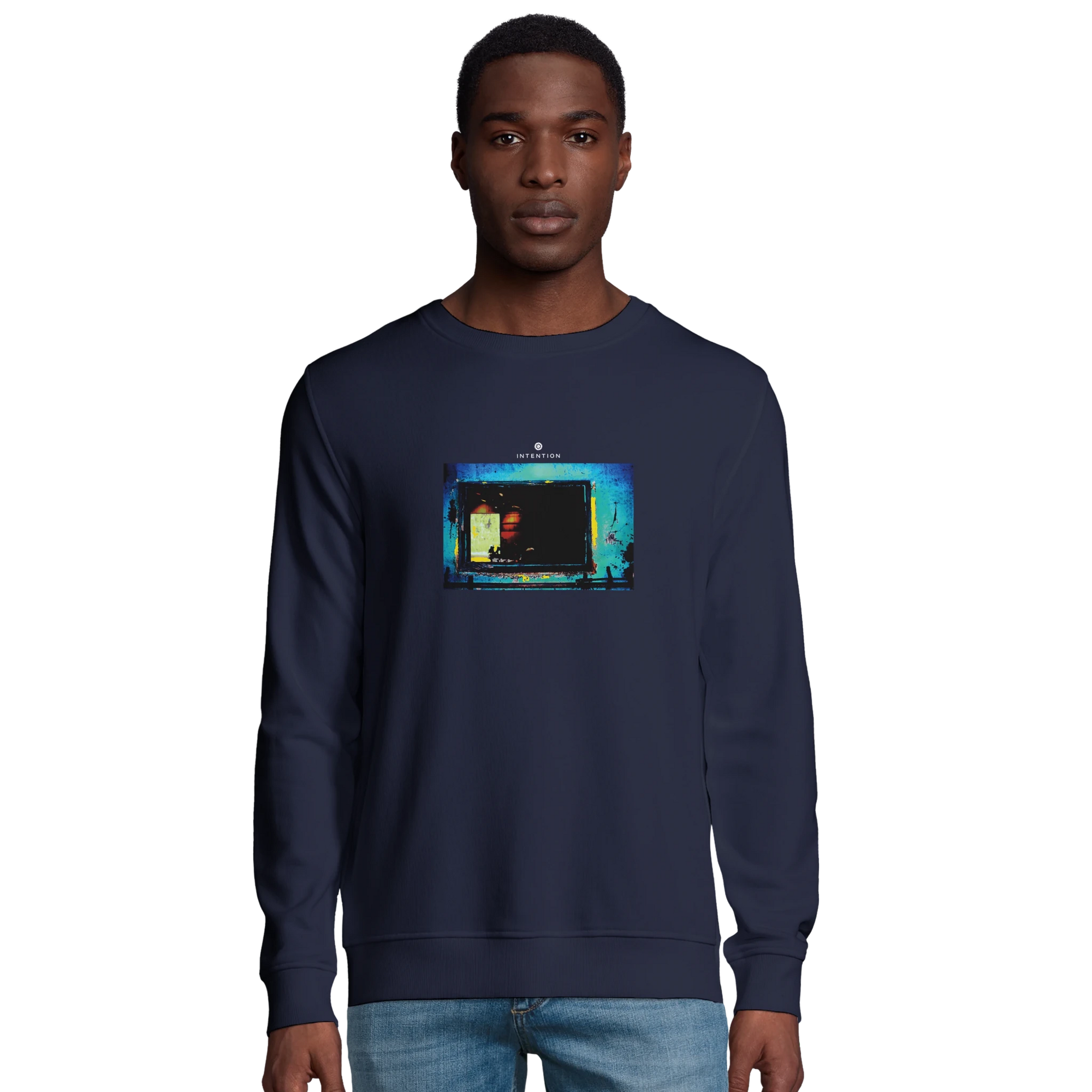 Marvelous - "Web of Colors" Sweatshirt French Navy XS 30