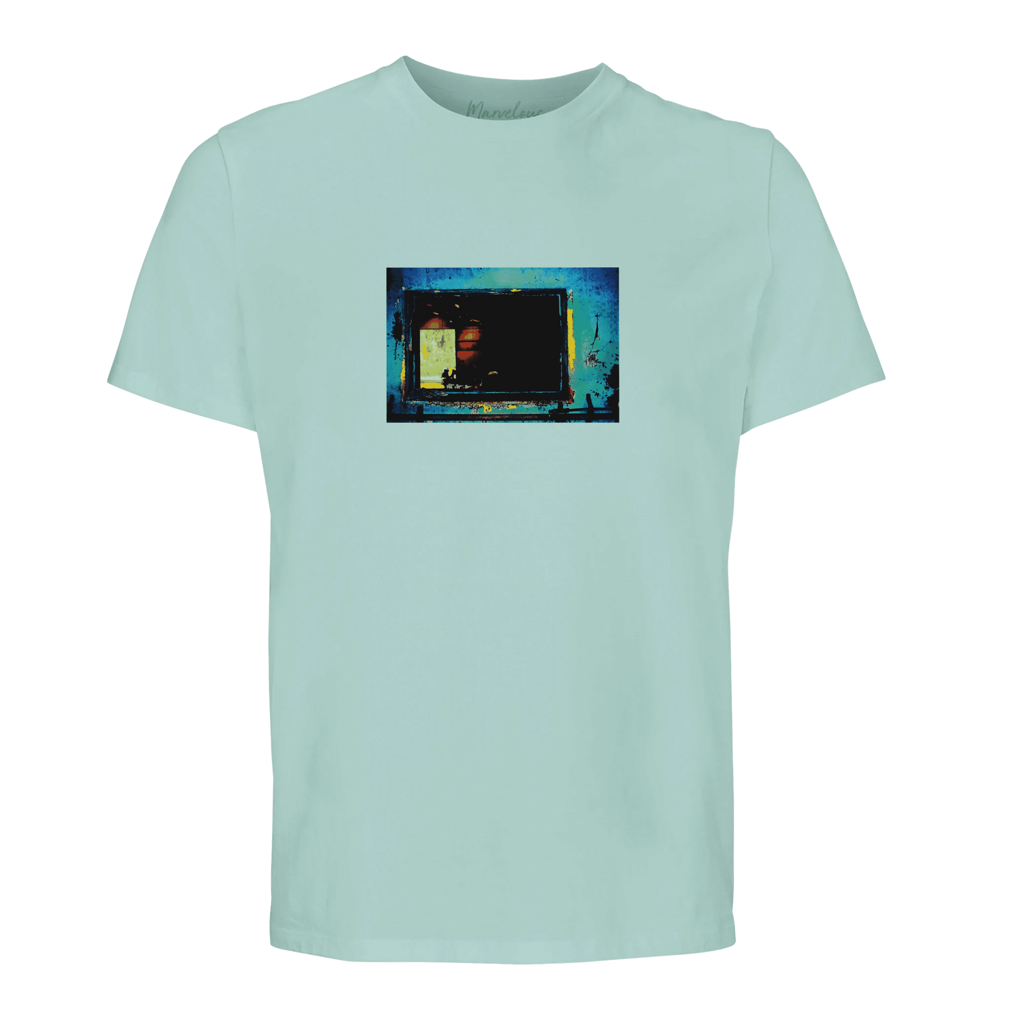 Marvelous - "Web of Colors" T-shirt arctic blue XS 52