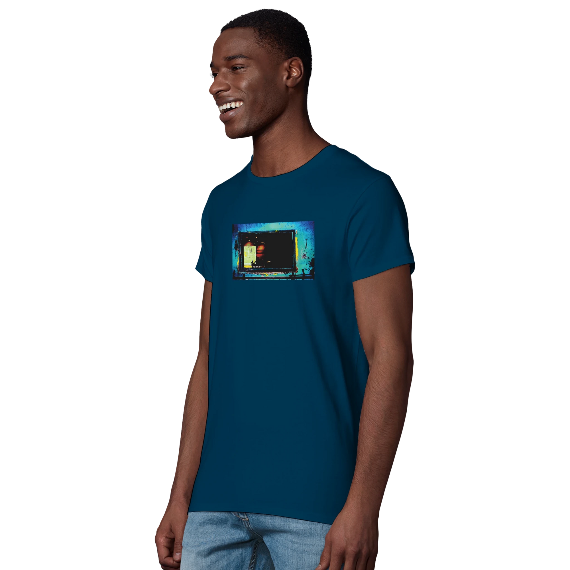 Marvelous - "Web of Colors" T-shirt denim XS 6