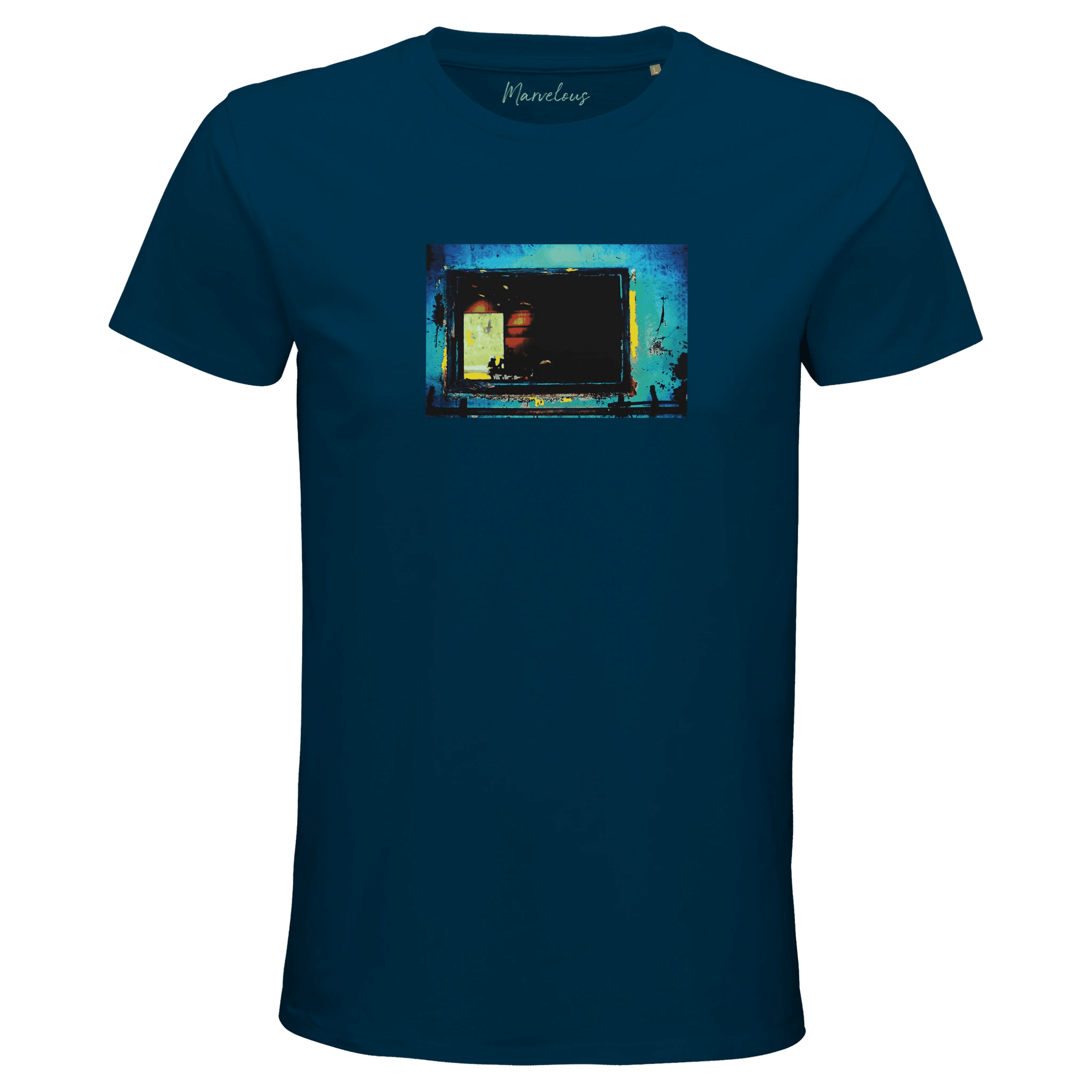 Marvelous - "Web of Colors" T-shirt denim XS 13