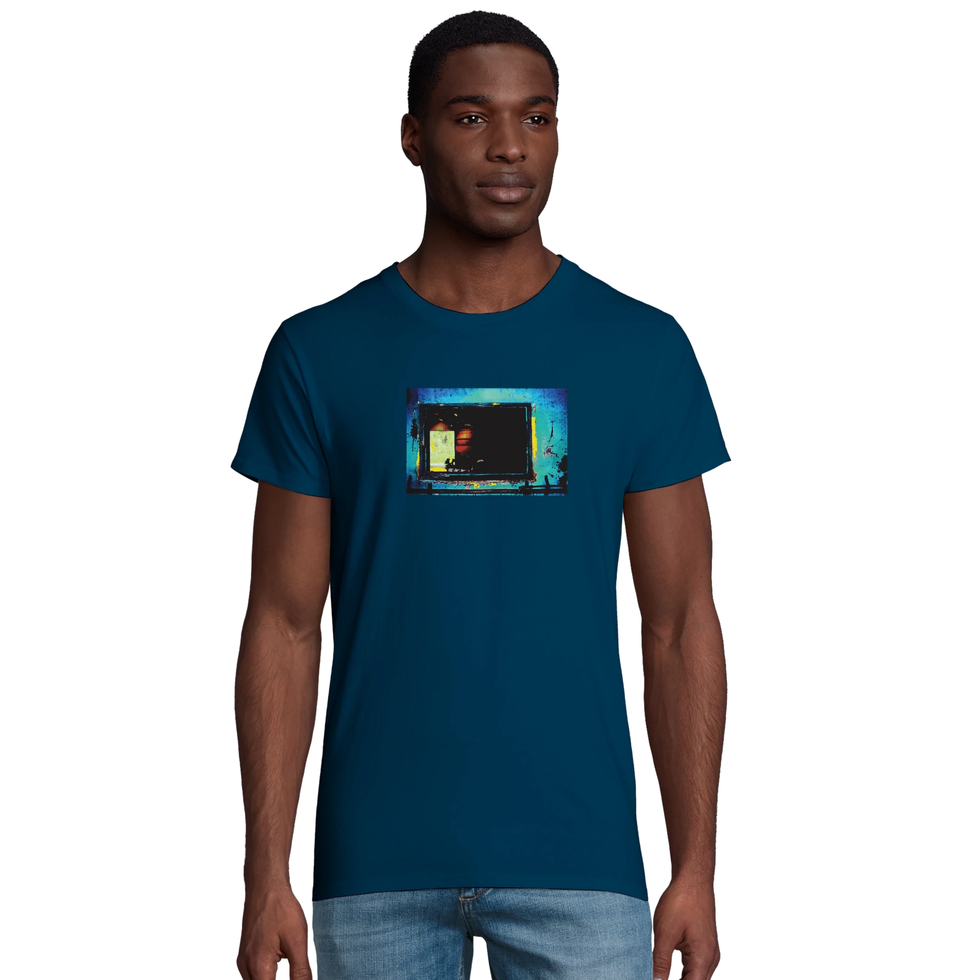 Marvelous - "Web of Colors" T-shirt denim XS 4