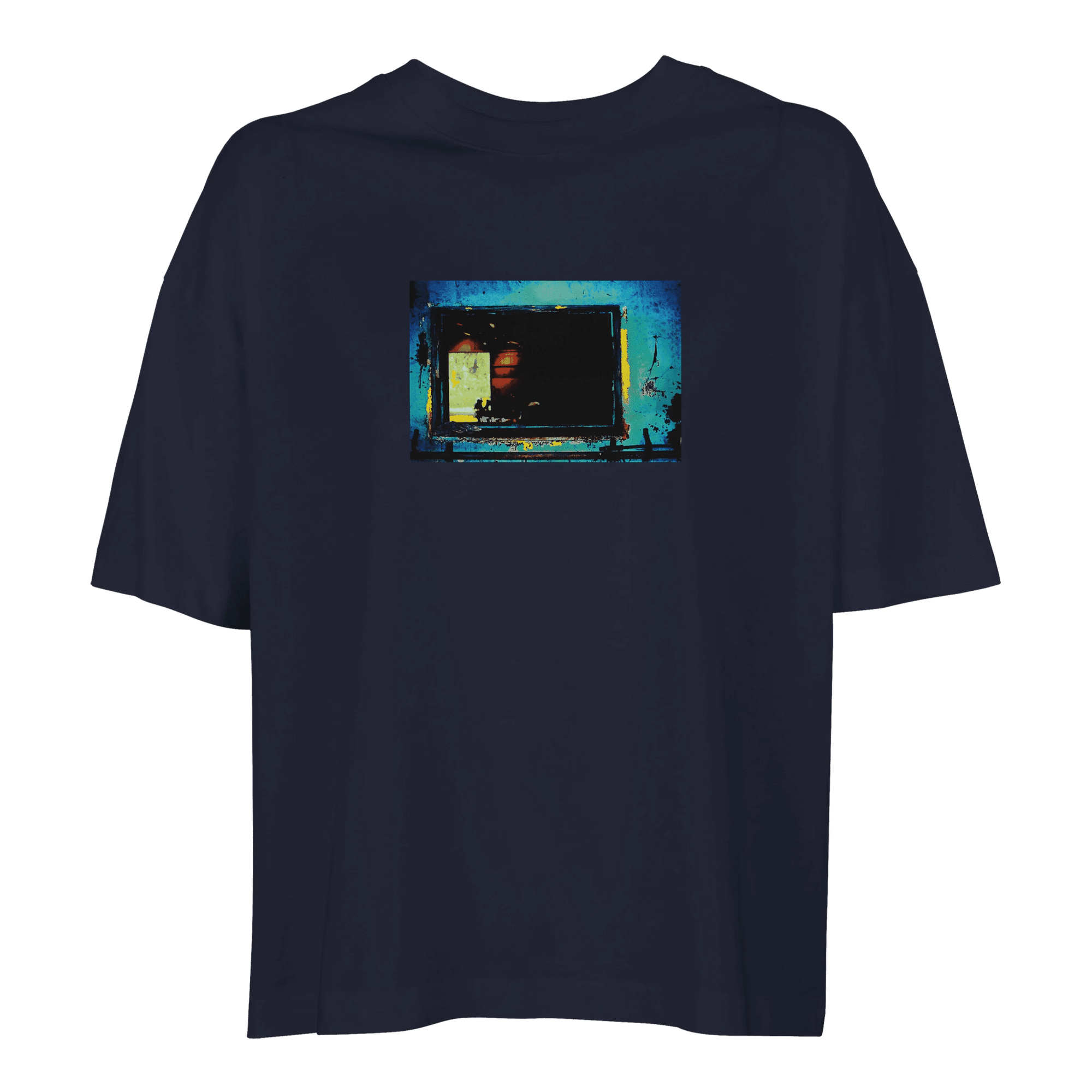 Marvelous - "Web of Colors" T-shirt French Navy XS 9