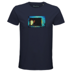 Marvelous - "Web of Colors" T-shirt French Navy XS 1