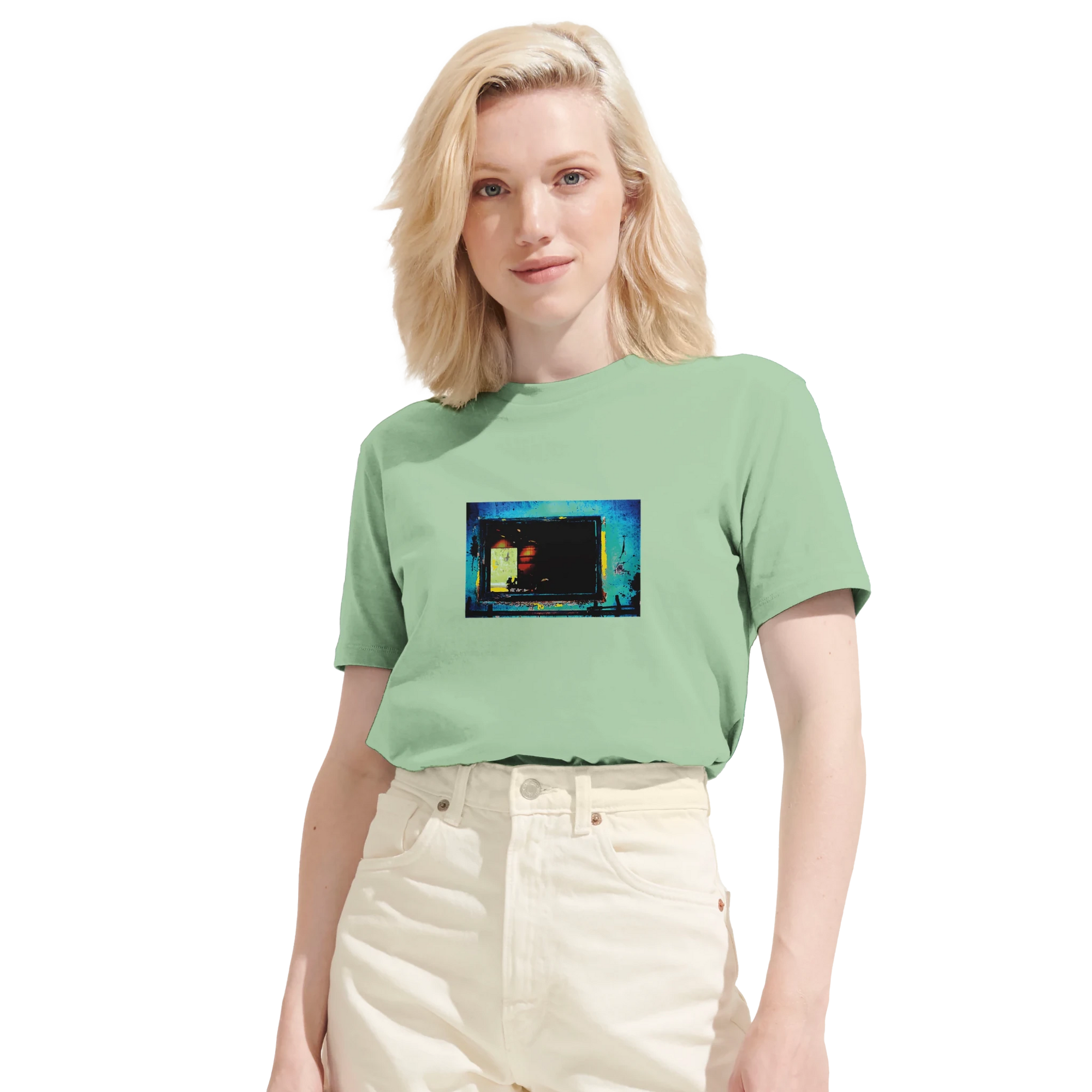 Marvelous - "Web of Colors" T-shirt frozen green XS 69