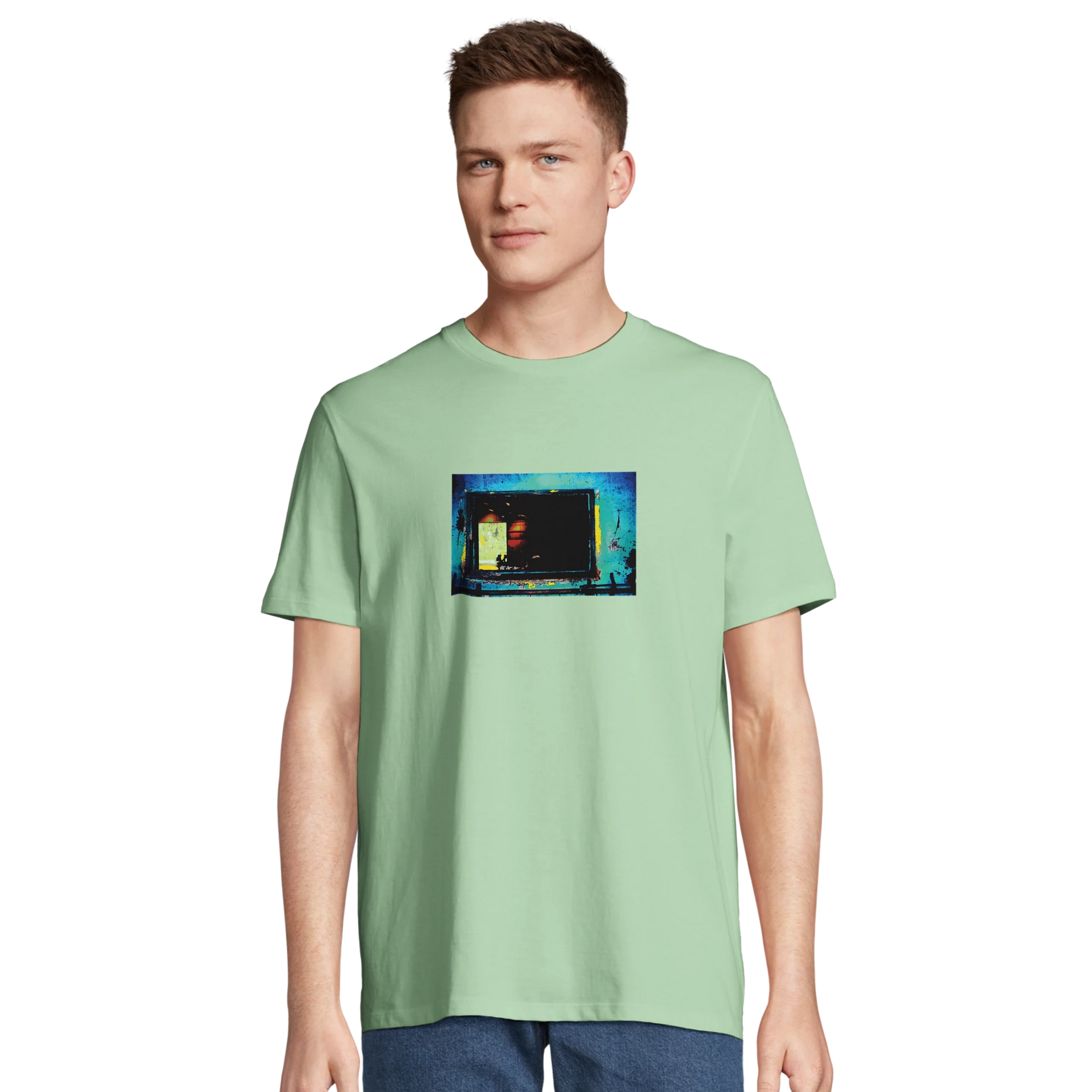 Marvelous - "Web of Colors" T-shirt frozen green XS 67