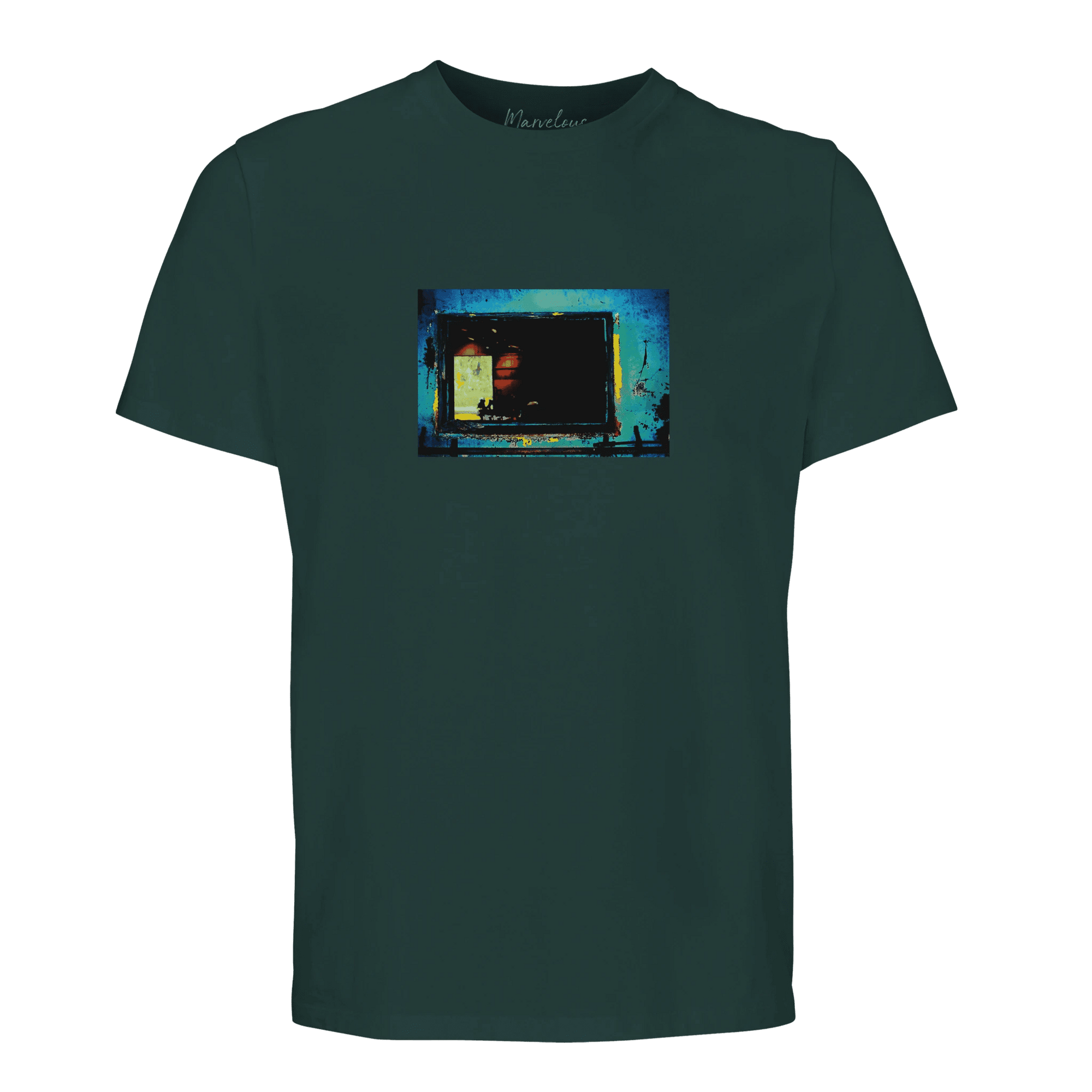 Marvelous - "Web of Colors" T-shirt green empire XS 10