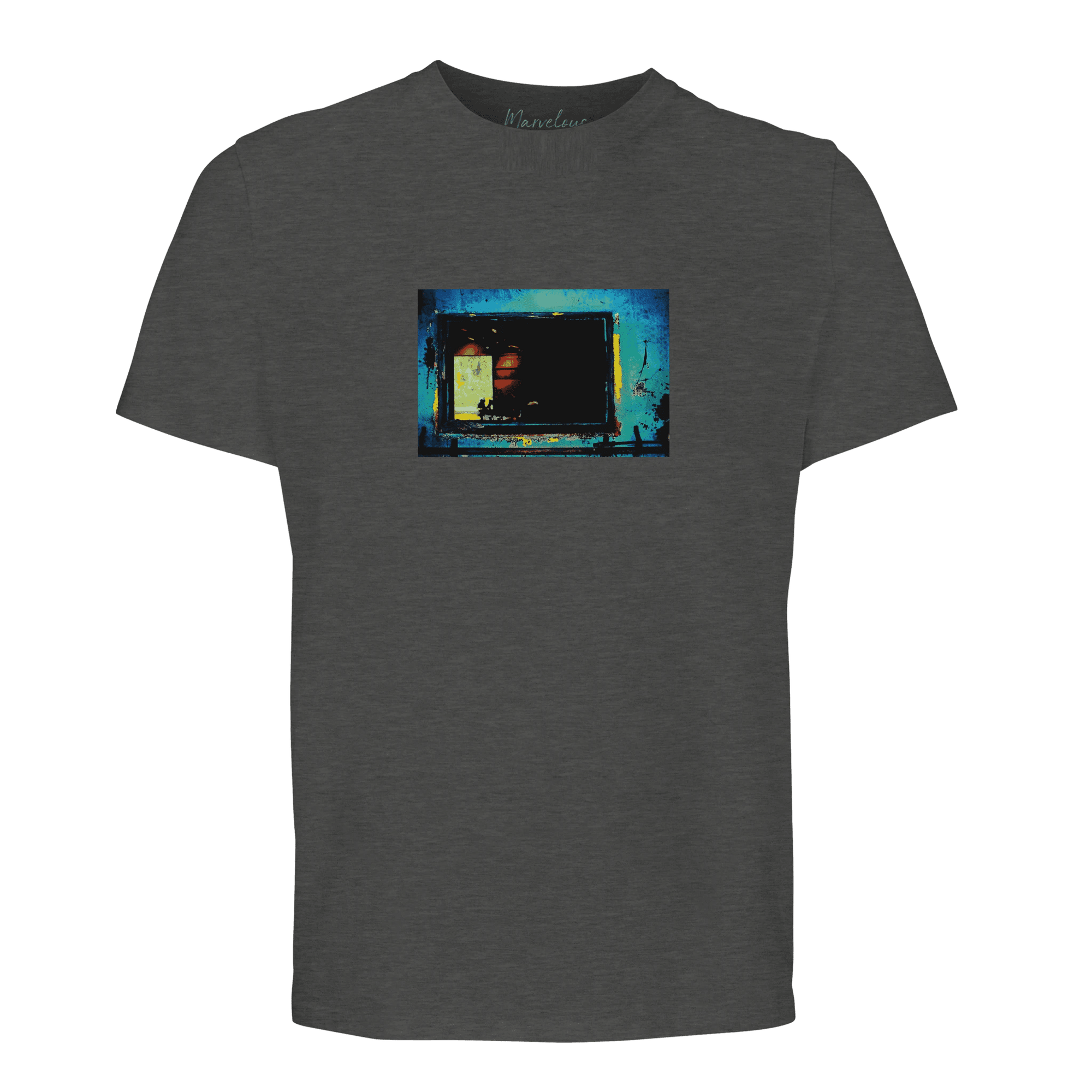 Marvelous - "Web of Colors" T-shirt Grey Melange XS 34