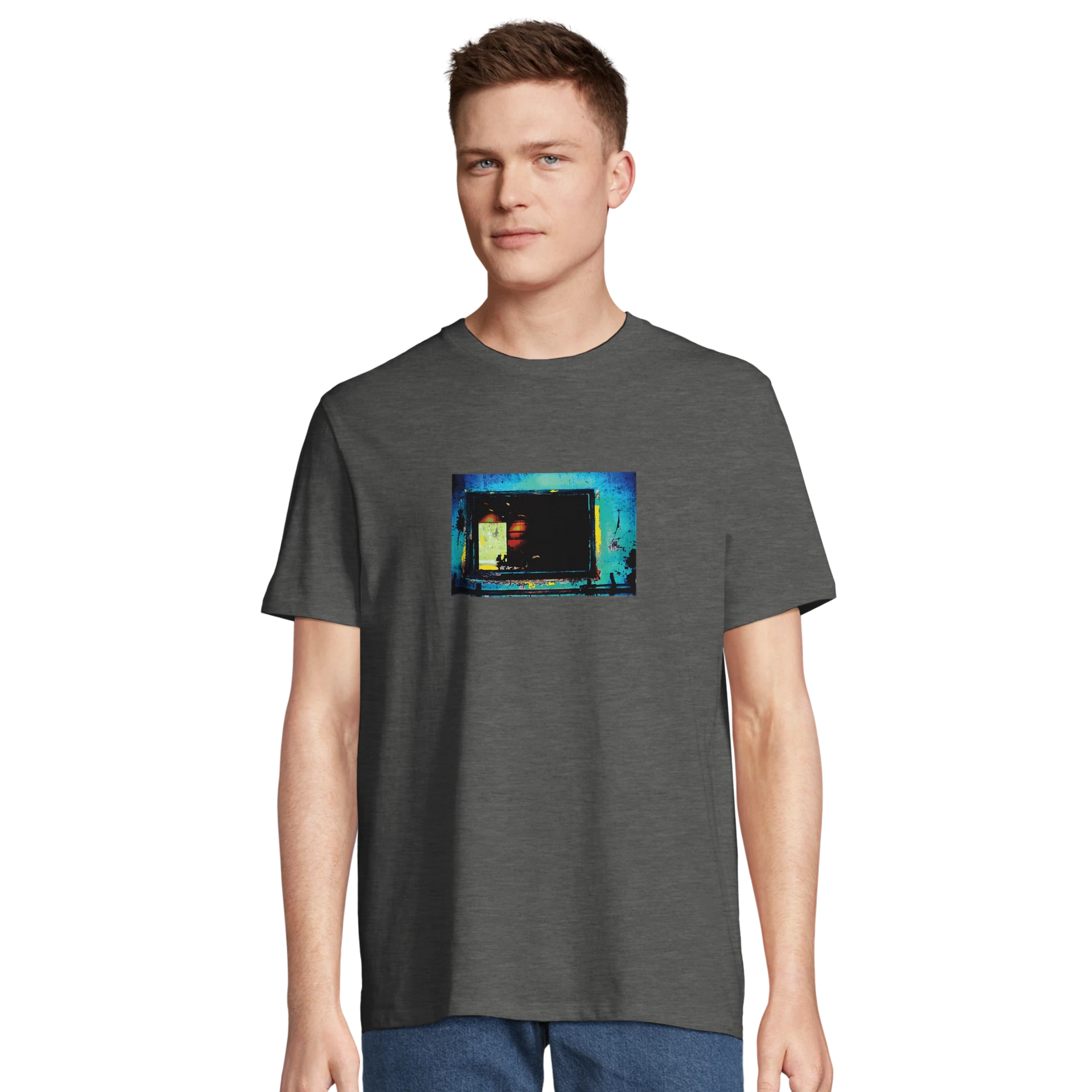 Marvelous - "Web of Colors" T-shirt Grey Melange XS 37