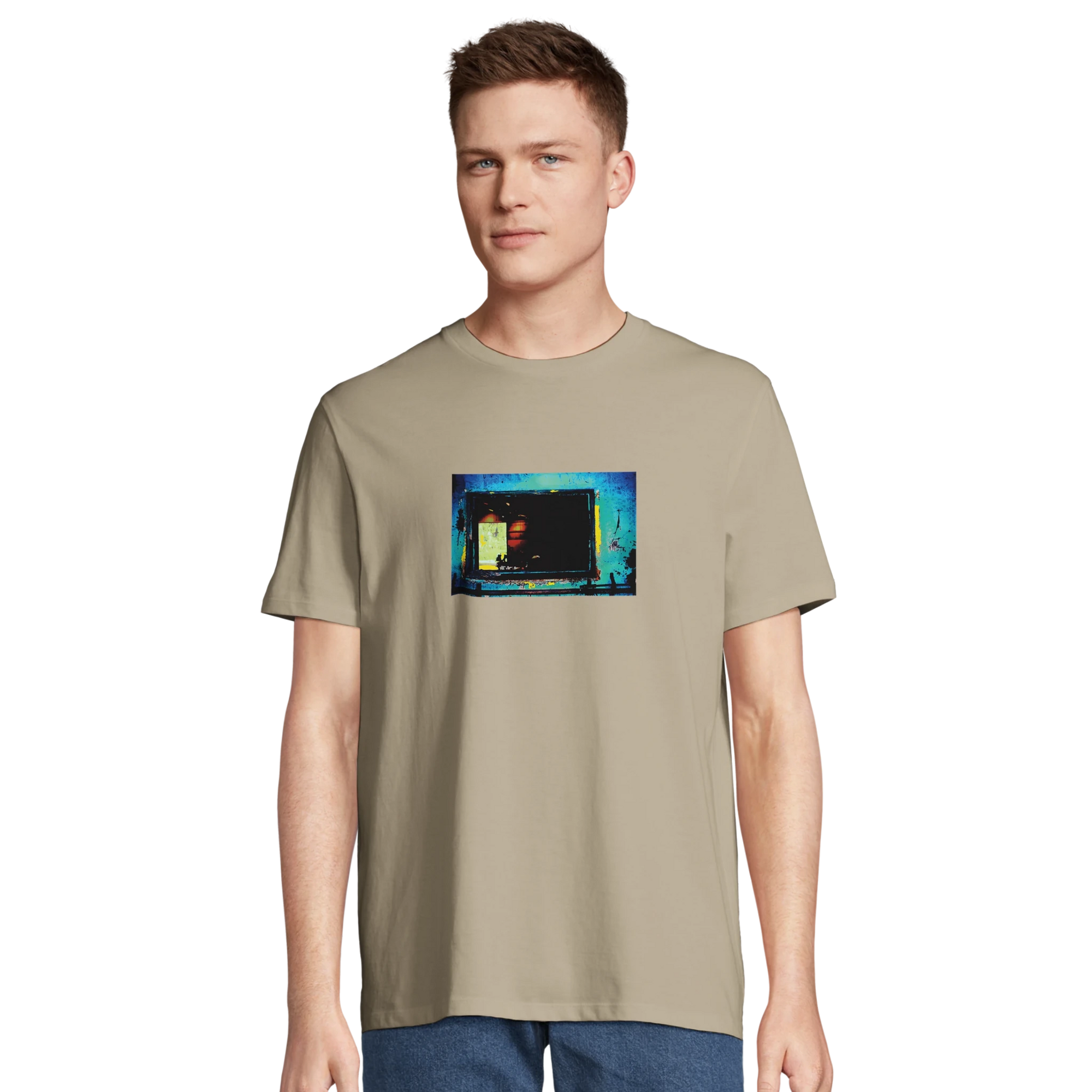 Marvelous - "Web of Colors" T-shirt Khaki XS 73