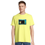 Marvelous - "Web of Colors" T-shirt Light Yellow XS 4