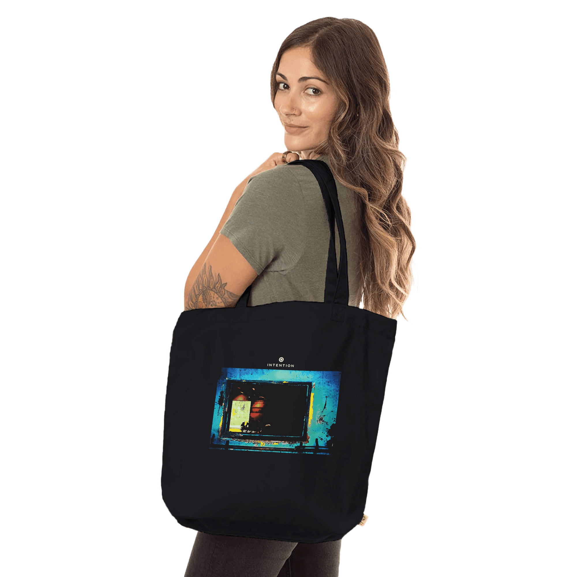 Marvelous - "Web Of Colors" Tote Bag Black 4