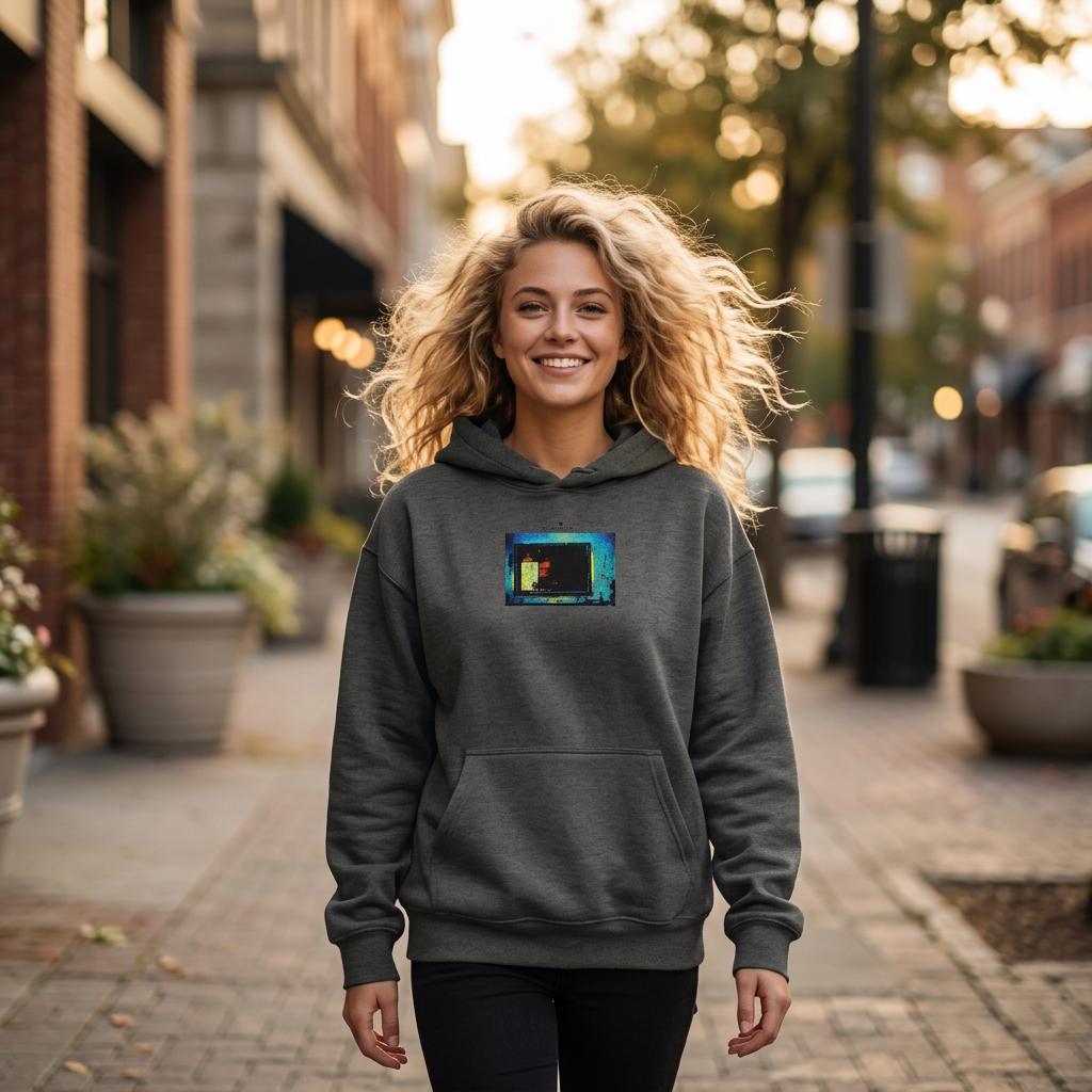 Marvelous  Hoodie  "Web of Colours"Grey Melange 1