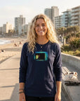Marvelous - "Web of Colours" Long sleeve French Navy XS 1