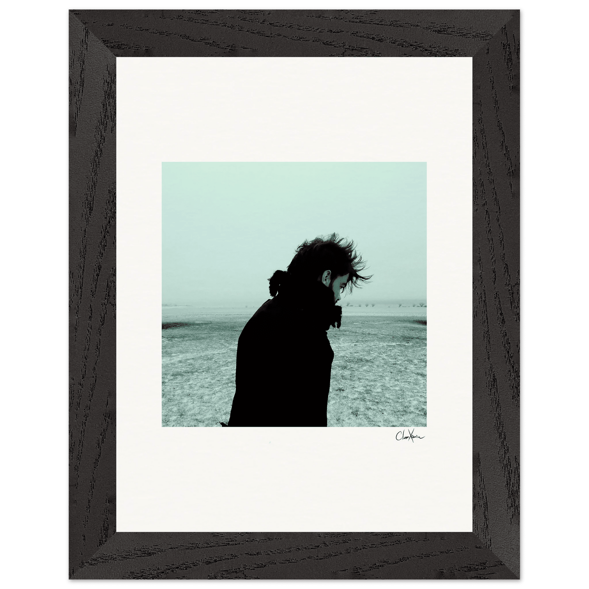 Misty Mind Framed print 15x20 cm / 6x8″ Black frame 36