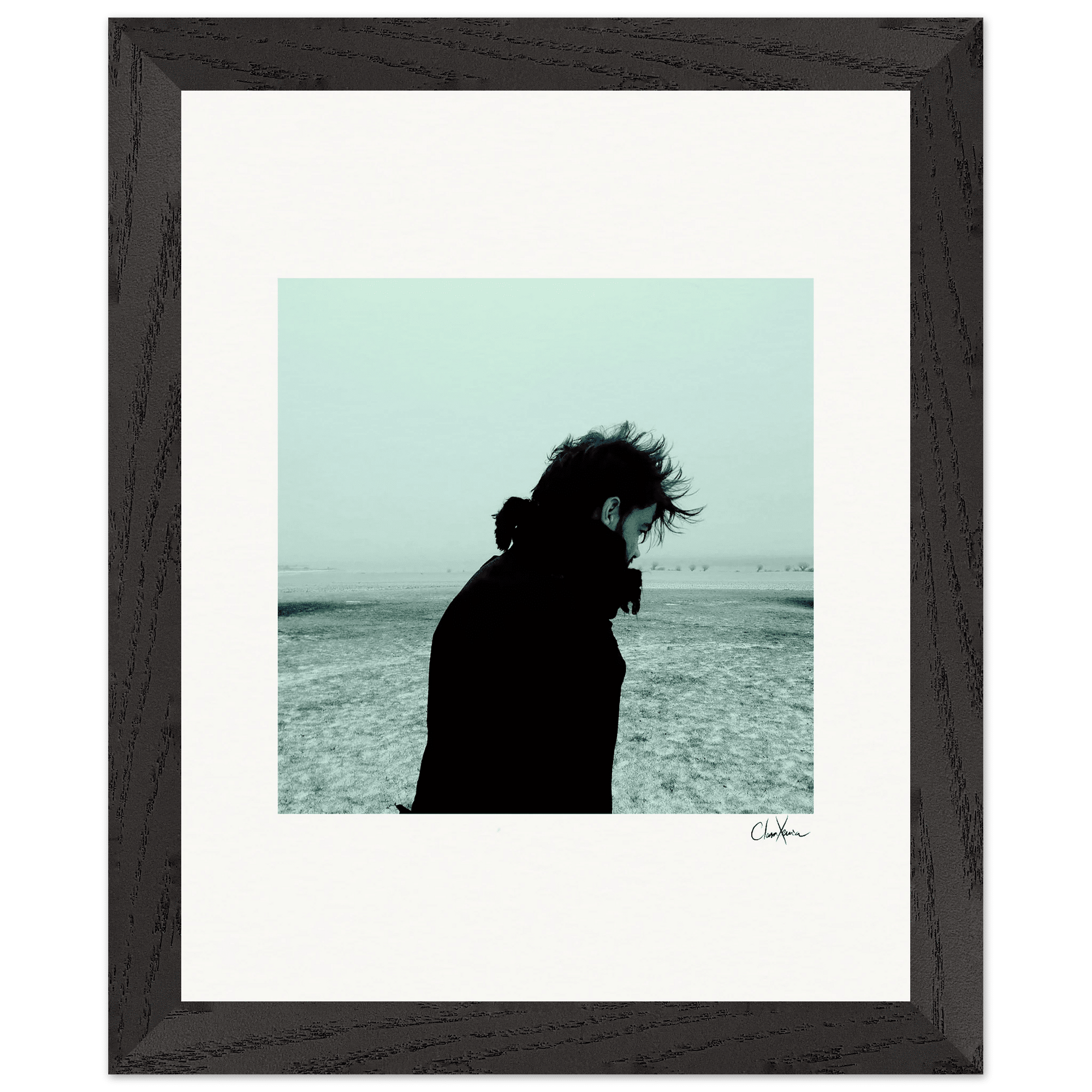 Misty Mind Framed print 20x25 cm / 8x10″ Black frame 38