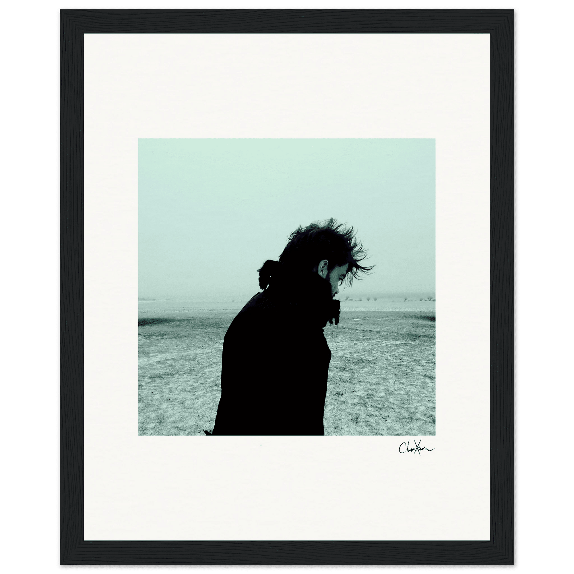 Misty Mind Framed print 20x25 cm / 8x10″ Black frame 83